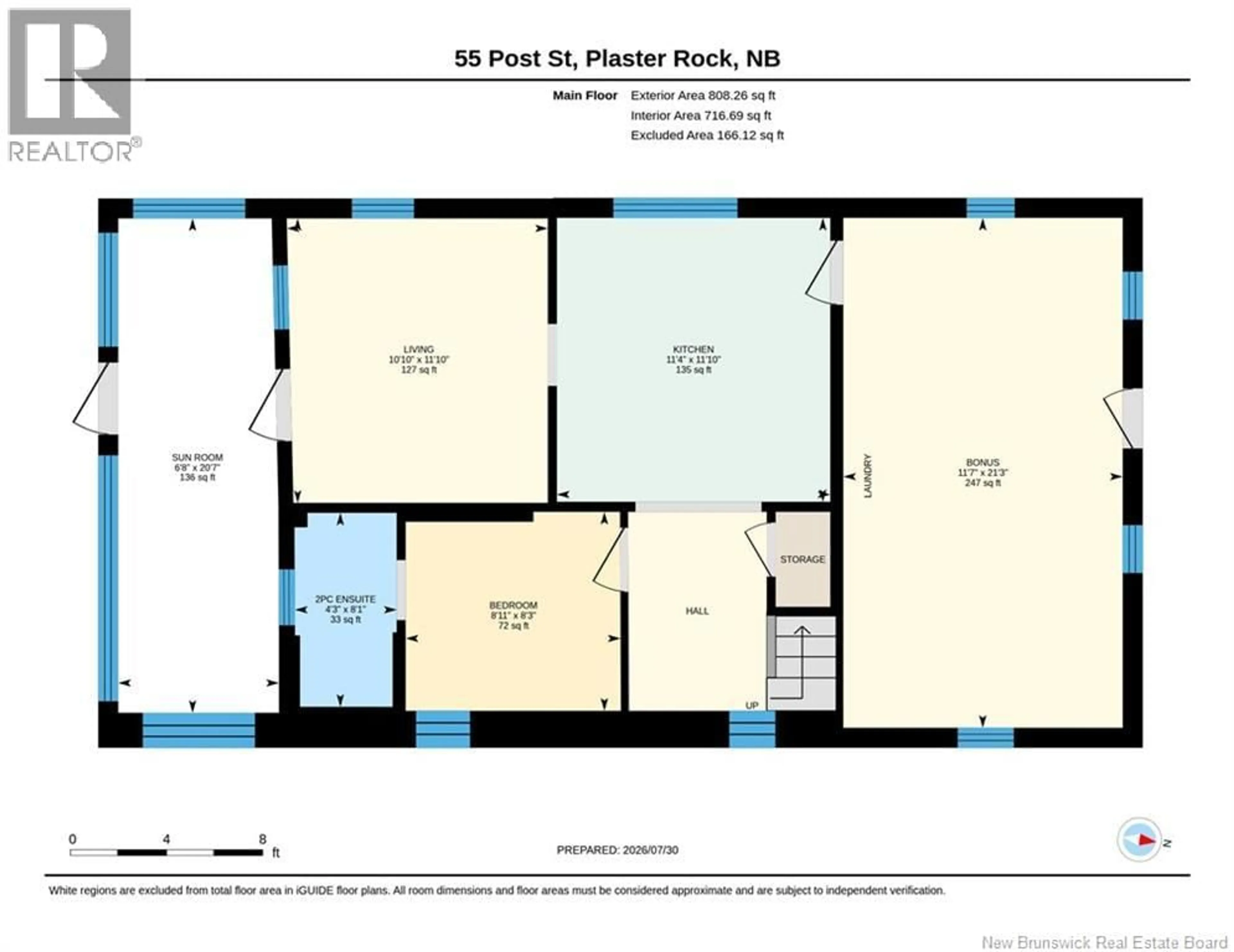 Floor plan for 55 POST STREET, Plaster Rock New Brunswick E7G2M7