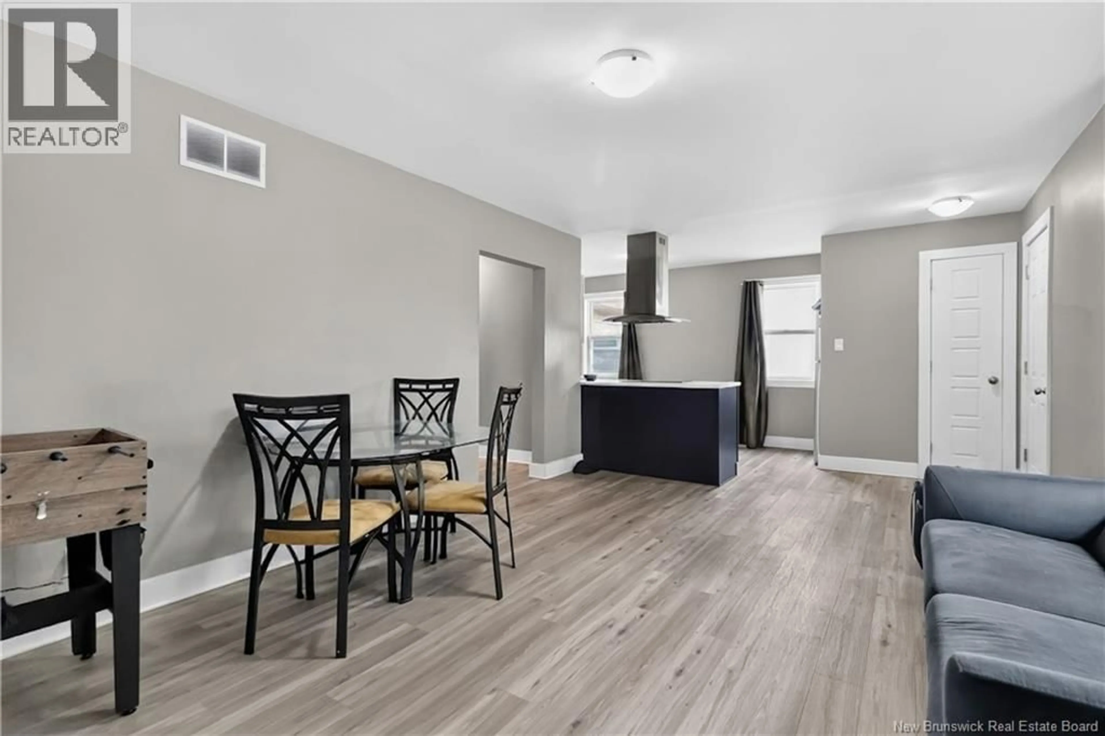 Open concept kitchen, wood/laminate floor for 11 DERBY STREET, Moncton New Brunswick E1C6Y4