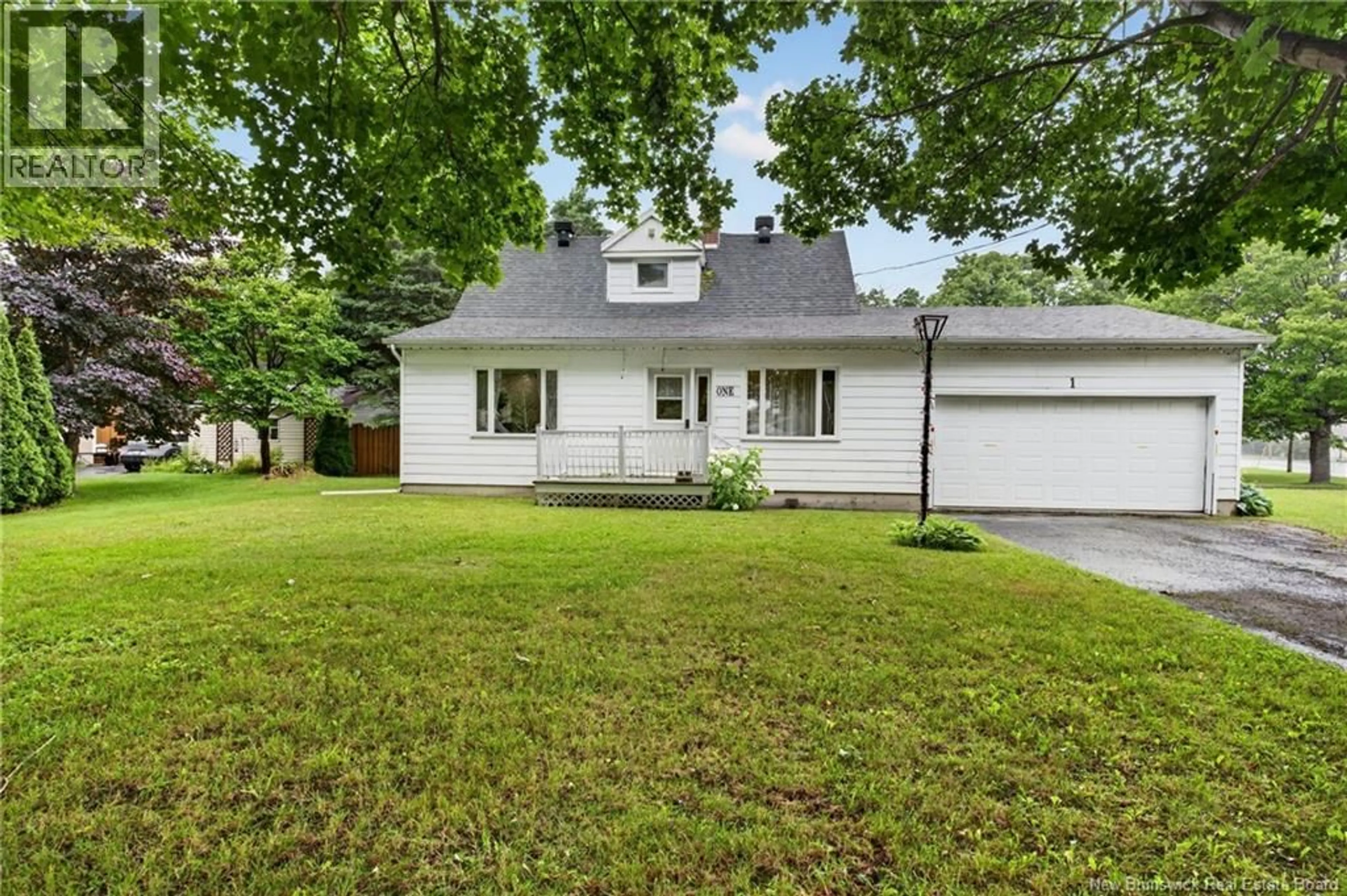 Home with vinyl exterior material, street for 1 MAPLE AVENUE, Tide Head New Brunswick E3N4H2