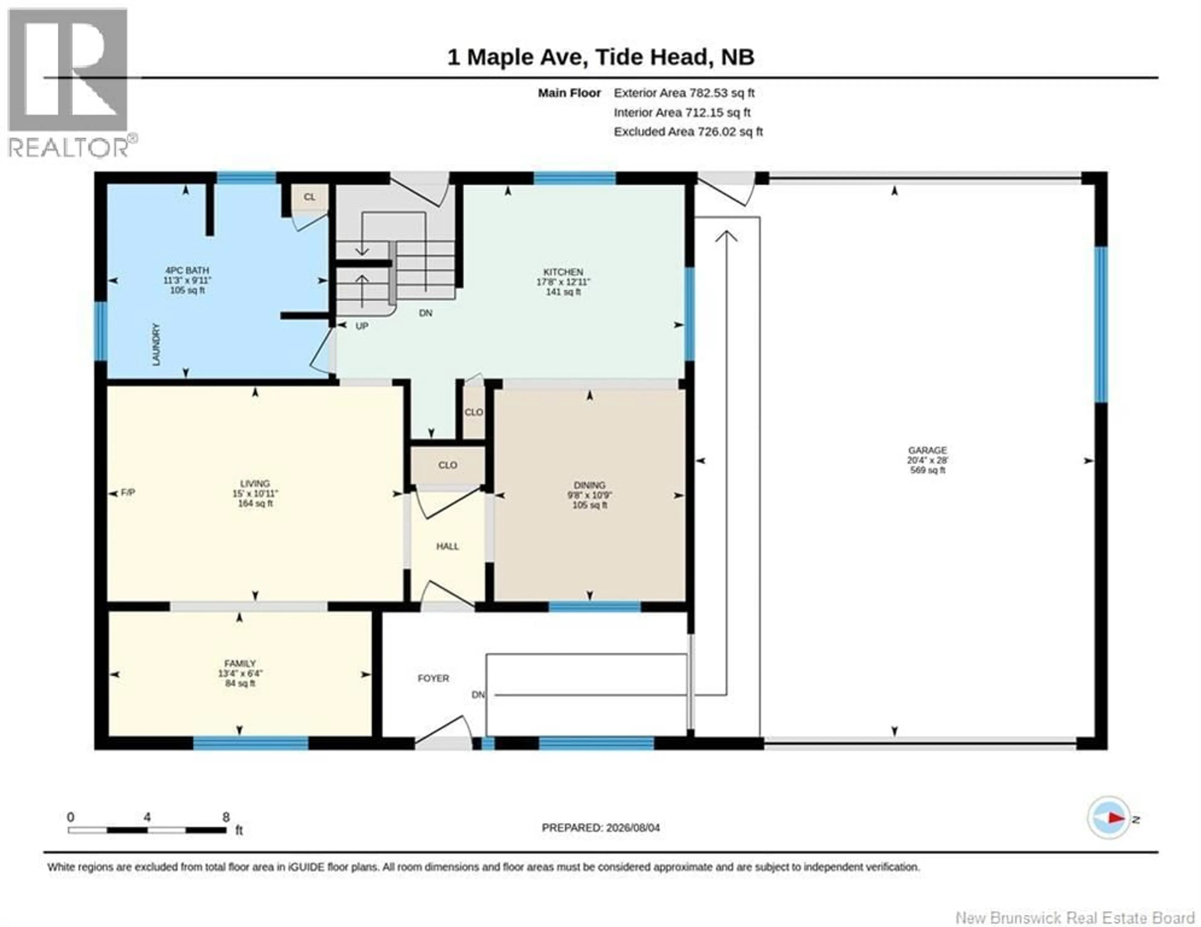 Floor plan for 1 MAPLE AVENUE, Tide Head New Brunswick E3N4H2
