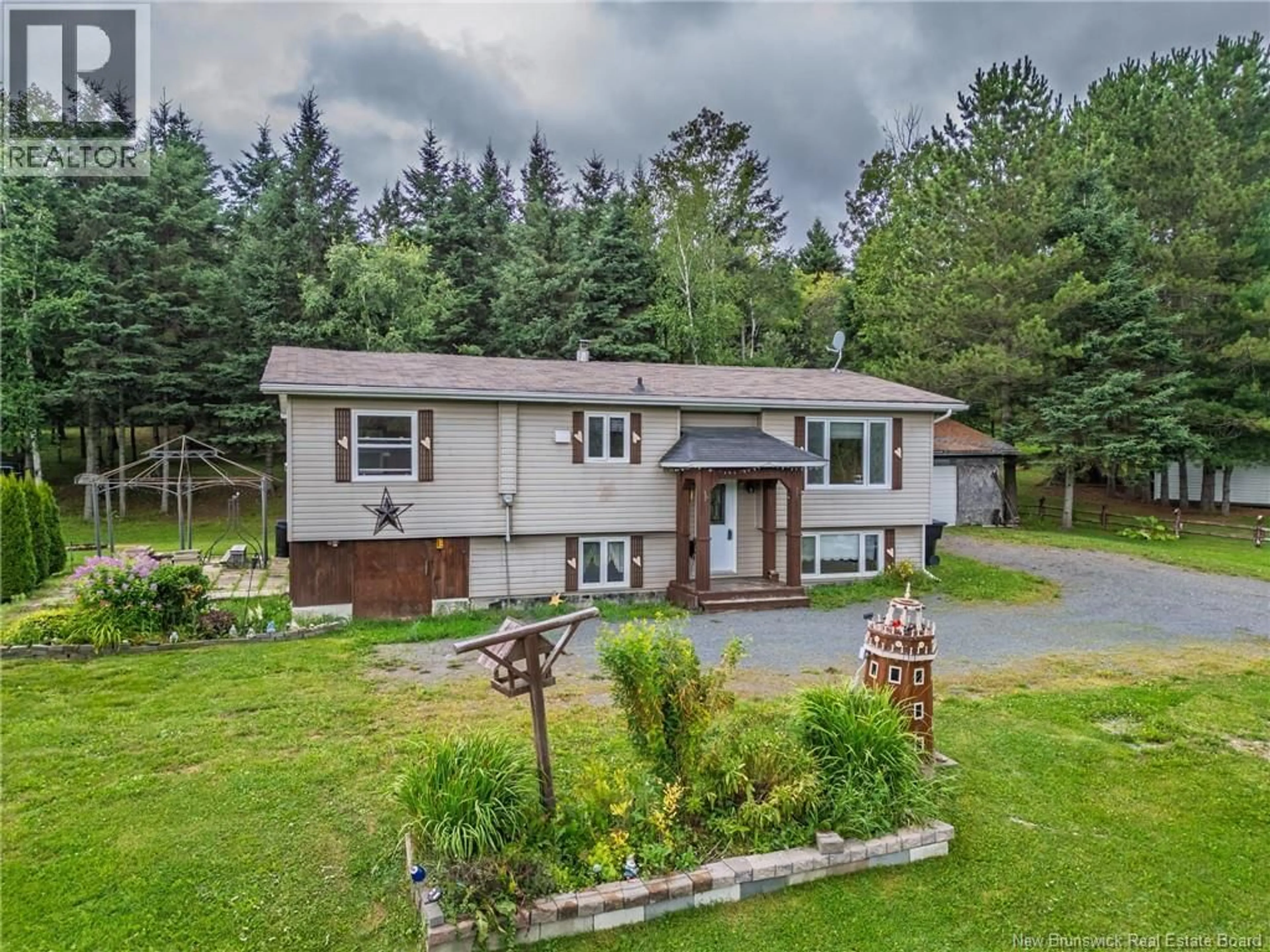 A pic from outside/outdoor area/front of a property/back of a property/a pic from drone, unknown for 157 COTE MILL ROAD, DSL de Drummond/DSL of Drummond New Brunswick E3Y1N5