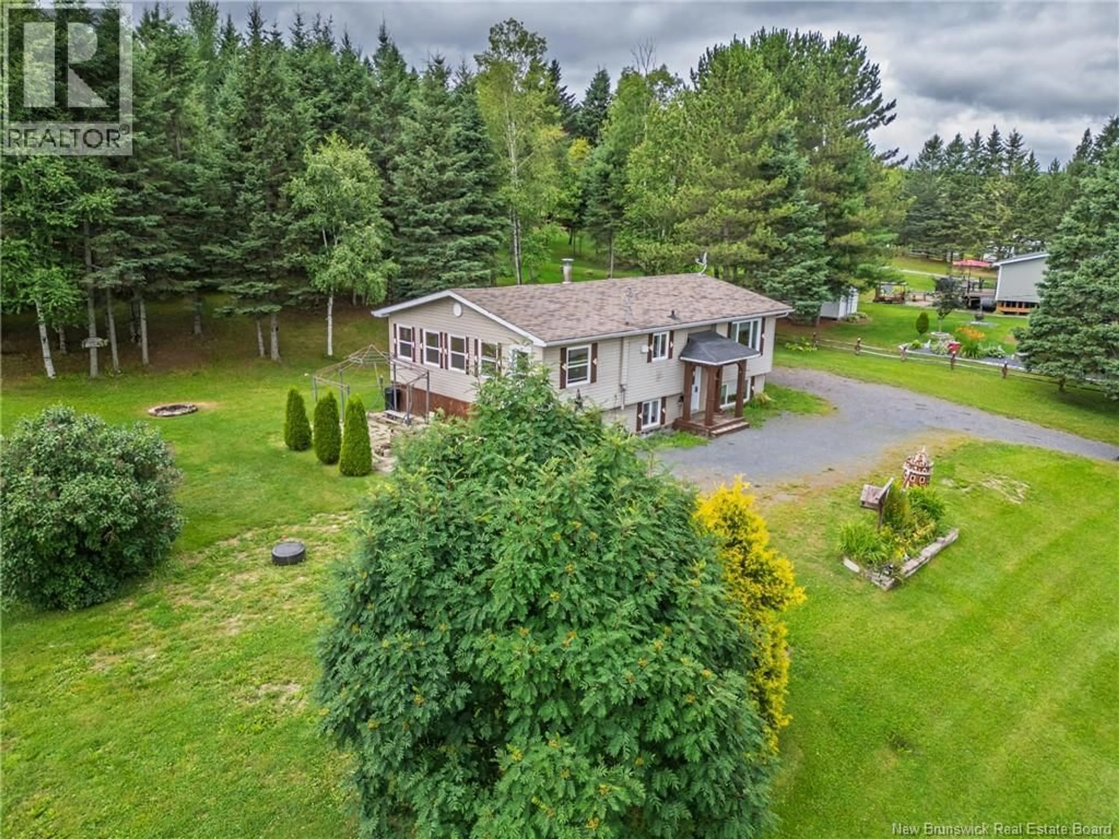 A pic from outside/outdoor area/front of a property/back of a property/a pic from drone, mountain view for 157 COTE MILL ROAD, DSL de Drummond/DSL of Drummond New Brunswick E3Y1N5