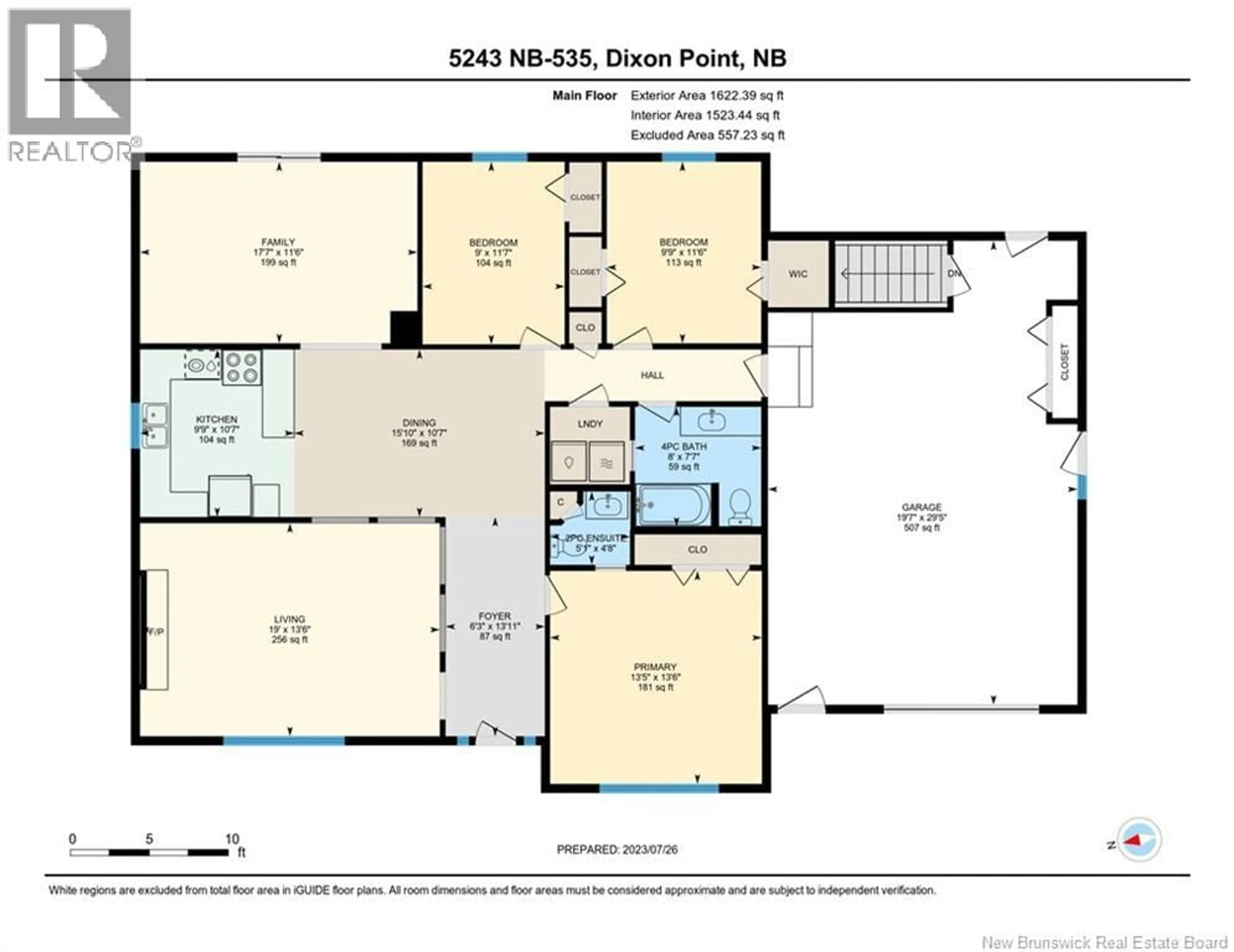 Floor plan for 5243 ROUTE 535, Dixon Point New Brunswick E4S5A1