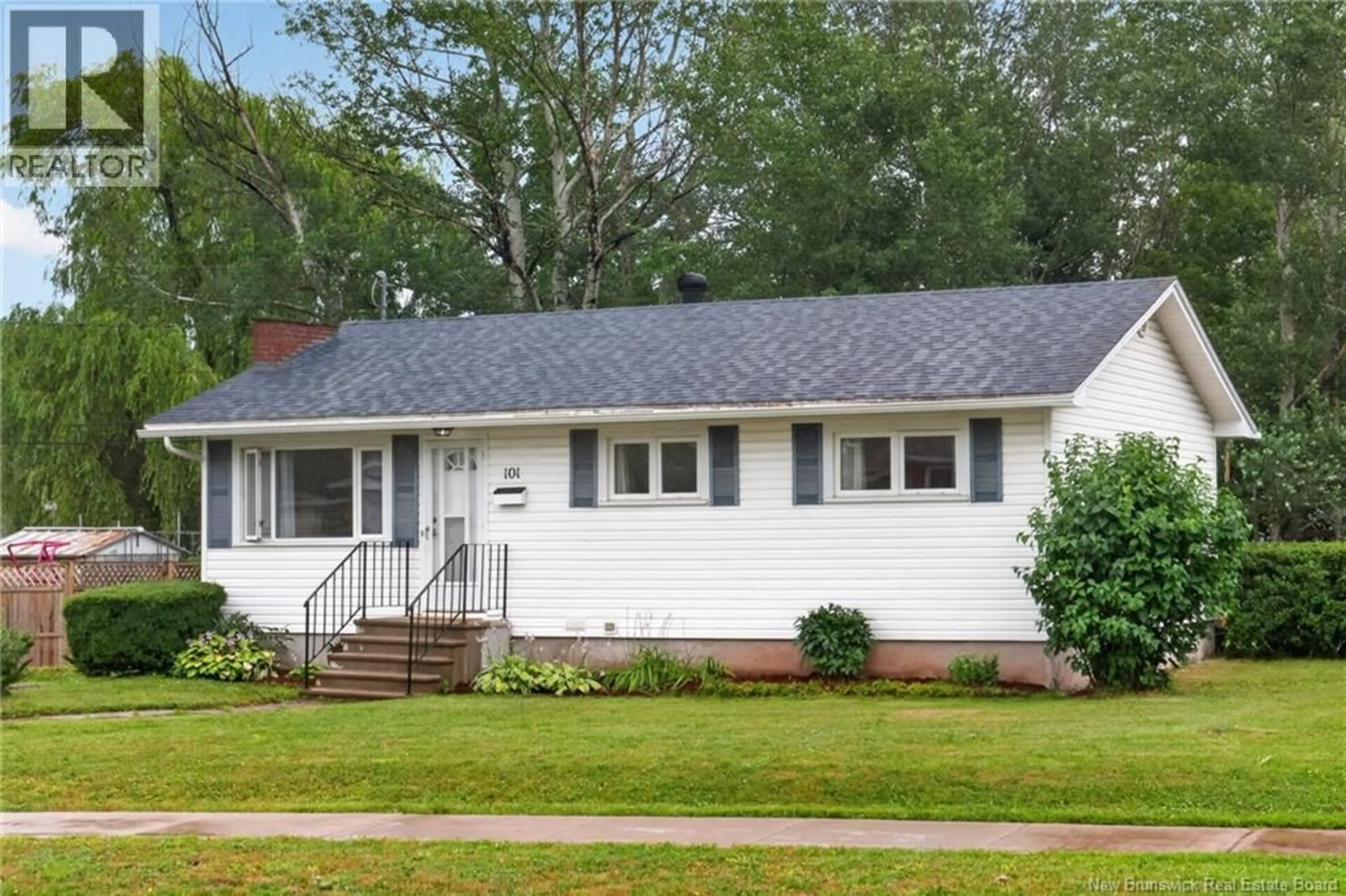 Home with vinyl exterior material, street for 101 BIRCHMOUNT DRIVE, Moncton New Brunswick E1C8E5