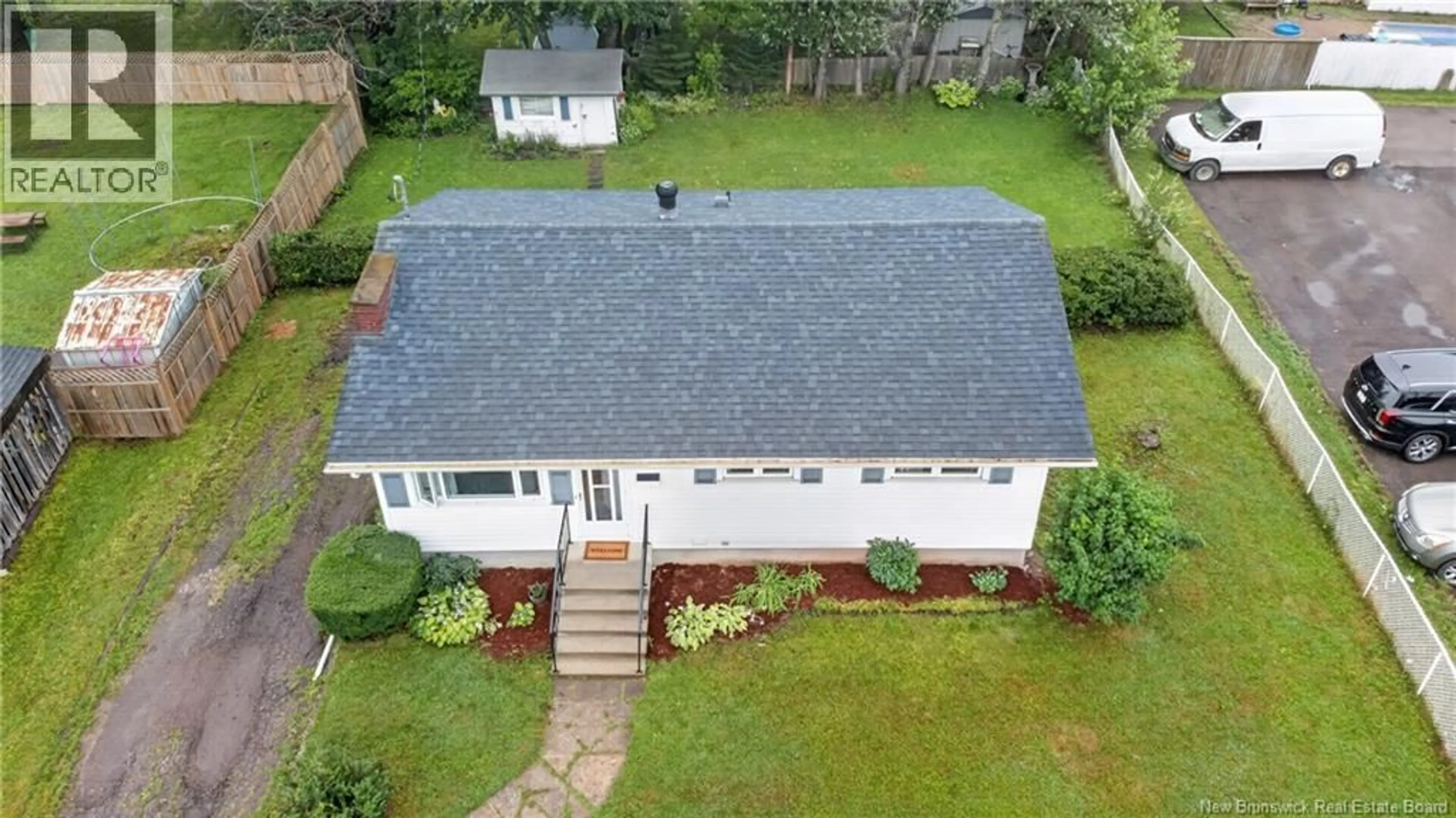 A pic from outside/outdoor area/front of a property/back of a property/a pic from drone, street for 101 BIRCHMOUNT DRIVE, Moncton New Brunswick E1C8E5