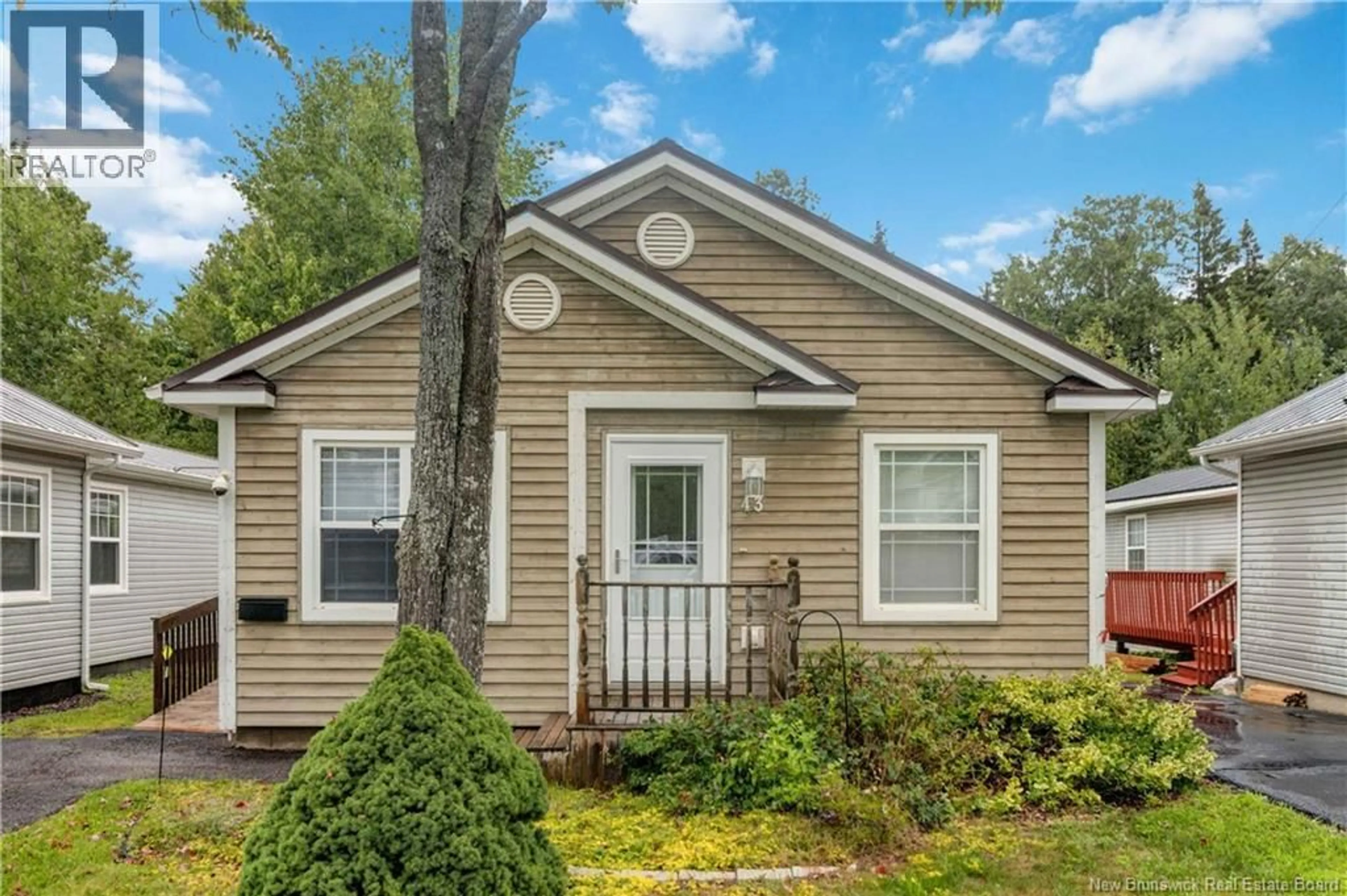 Home with vinyl exterior material, street for 43 SEQUOIA DRIVE, Moncton New Brunswick E1E0A1