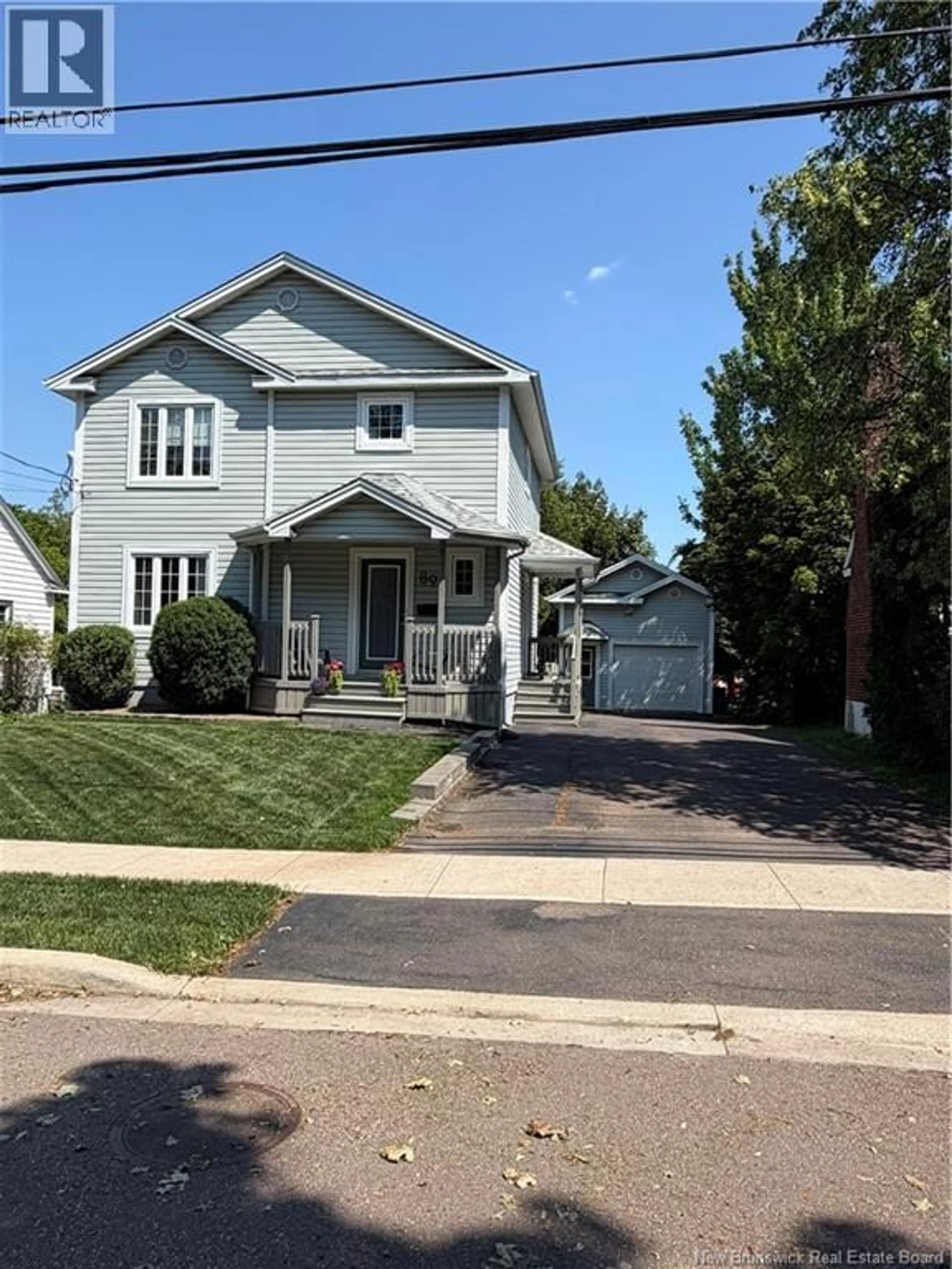 Home with vinyl exterior material, street for 89 WINTER AVENUE, Moncton New Brunswick E1C5X3