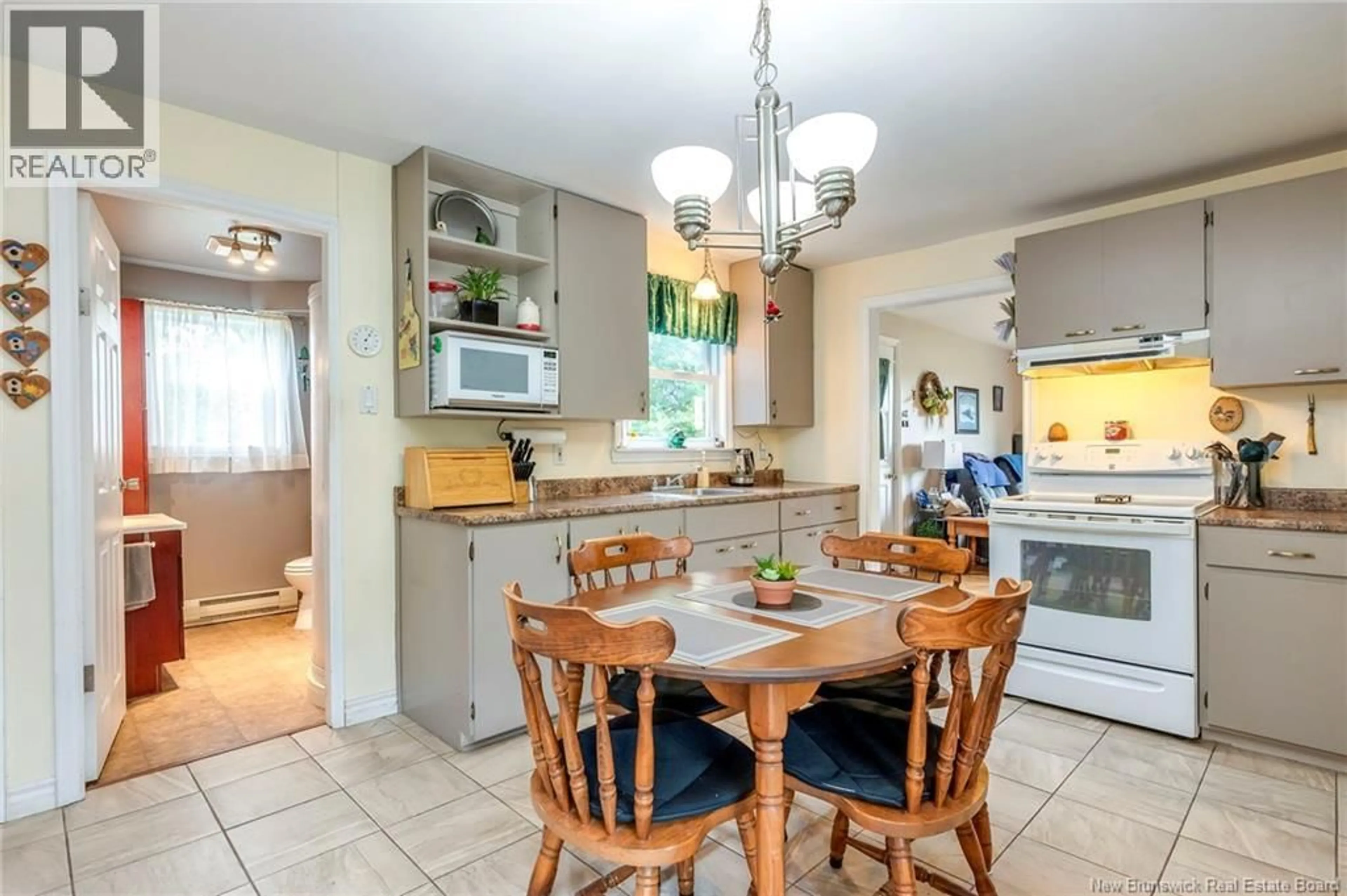 Open concept kitchen, ceramic/tile floor for 80 GARNETT ROAD, Saint John New Brunswick E2J3C3