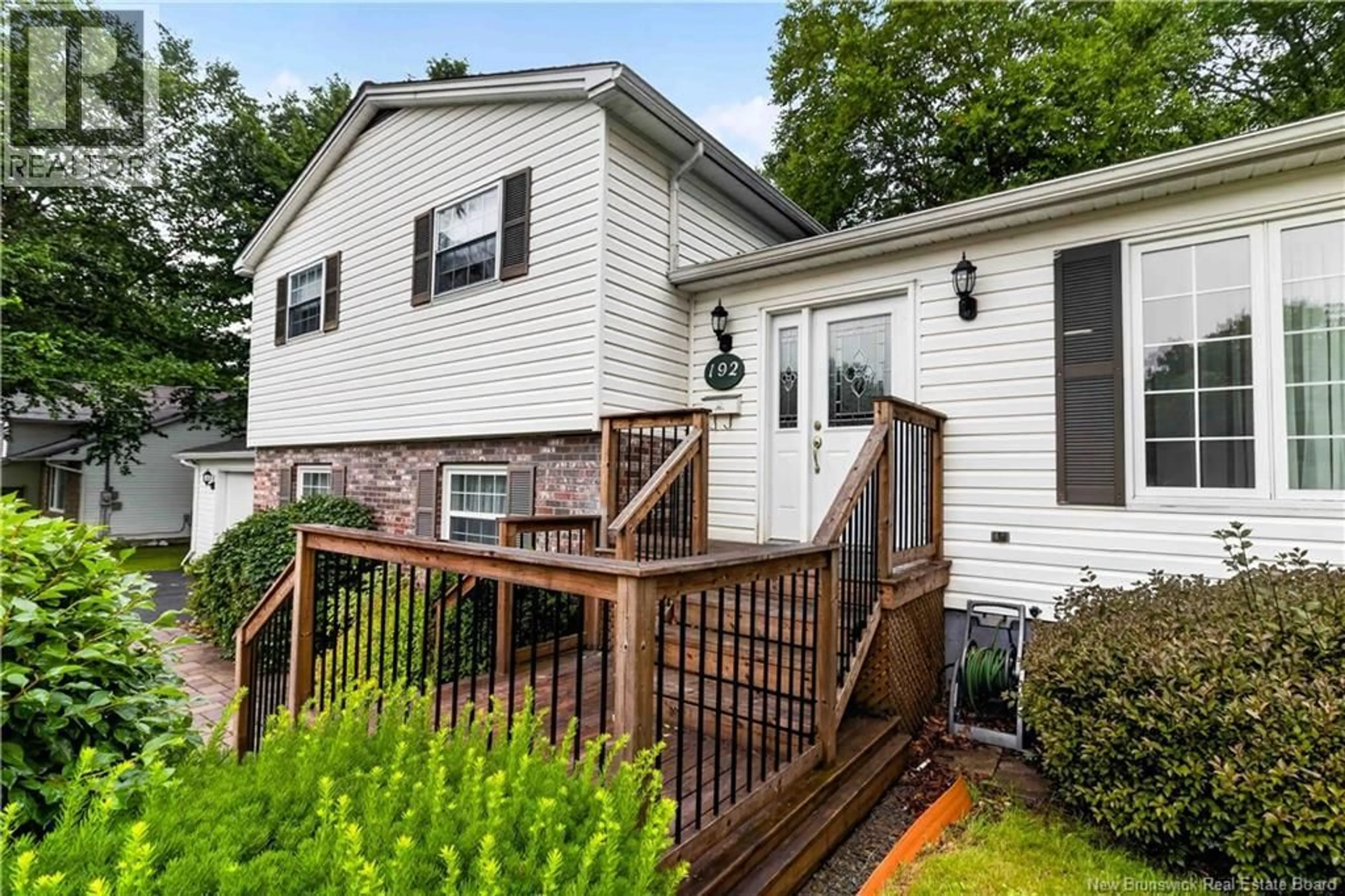 Home with vinyl exterior material, street for 192 SPRINGWATER LANE, New Maryland New Brunswick E3C1J1