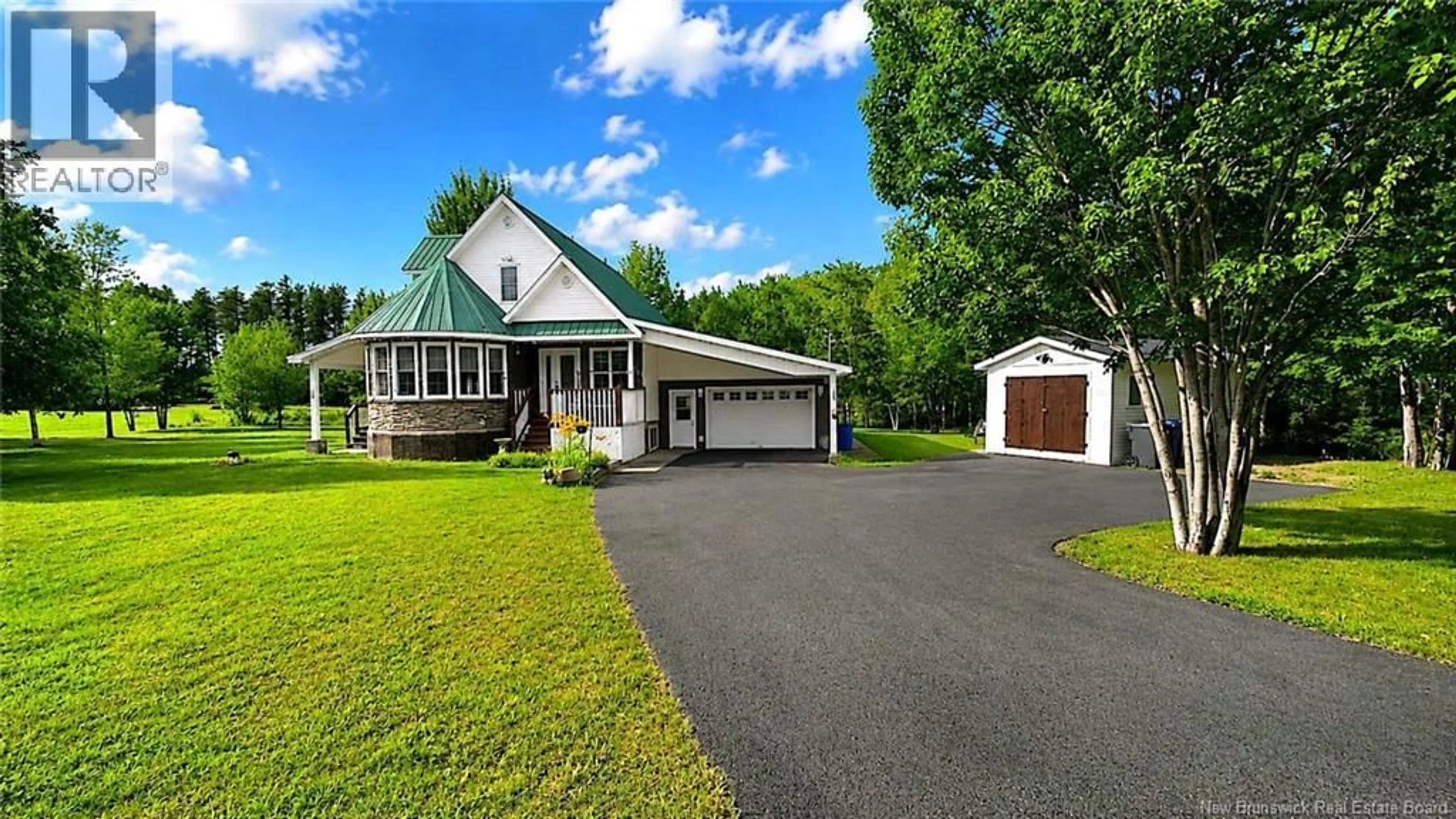 A pic from outside/outdoor area/front of a property/back of a property/a pic from drone, street for 2668 RTE 363, Saint-Sauveur New Brunswick E8L1R2