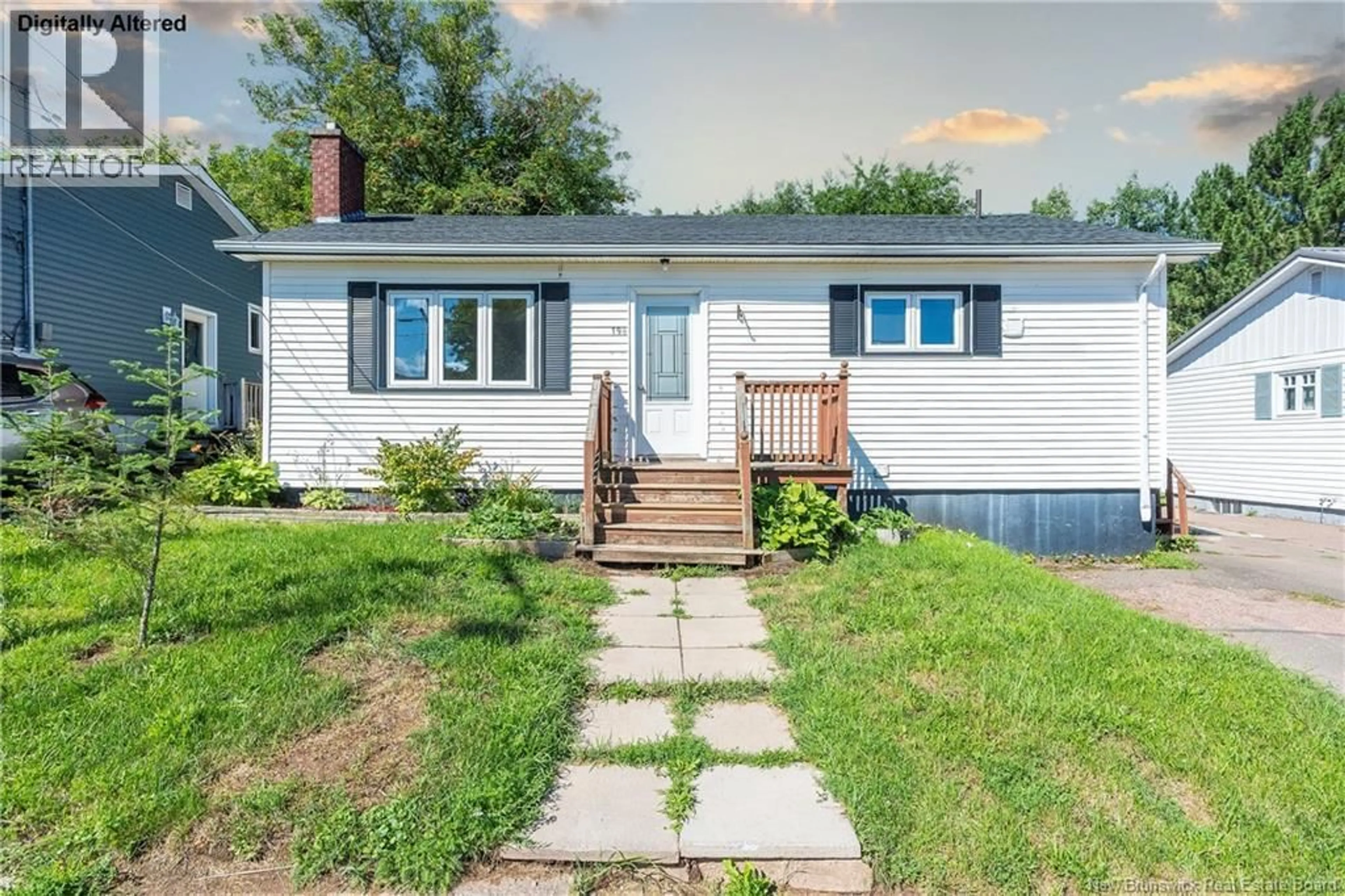 Home with vinyl exterior material, street for 194 JONES STREET, Moncton New Brunswick E1C6K3