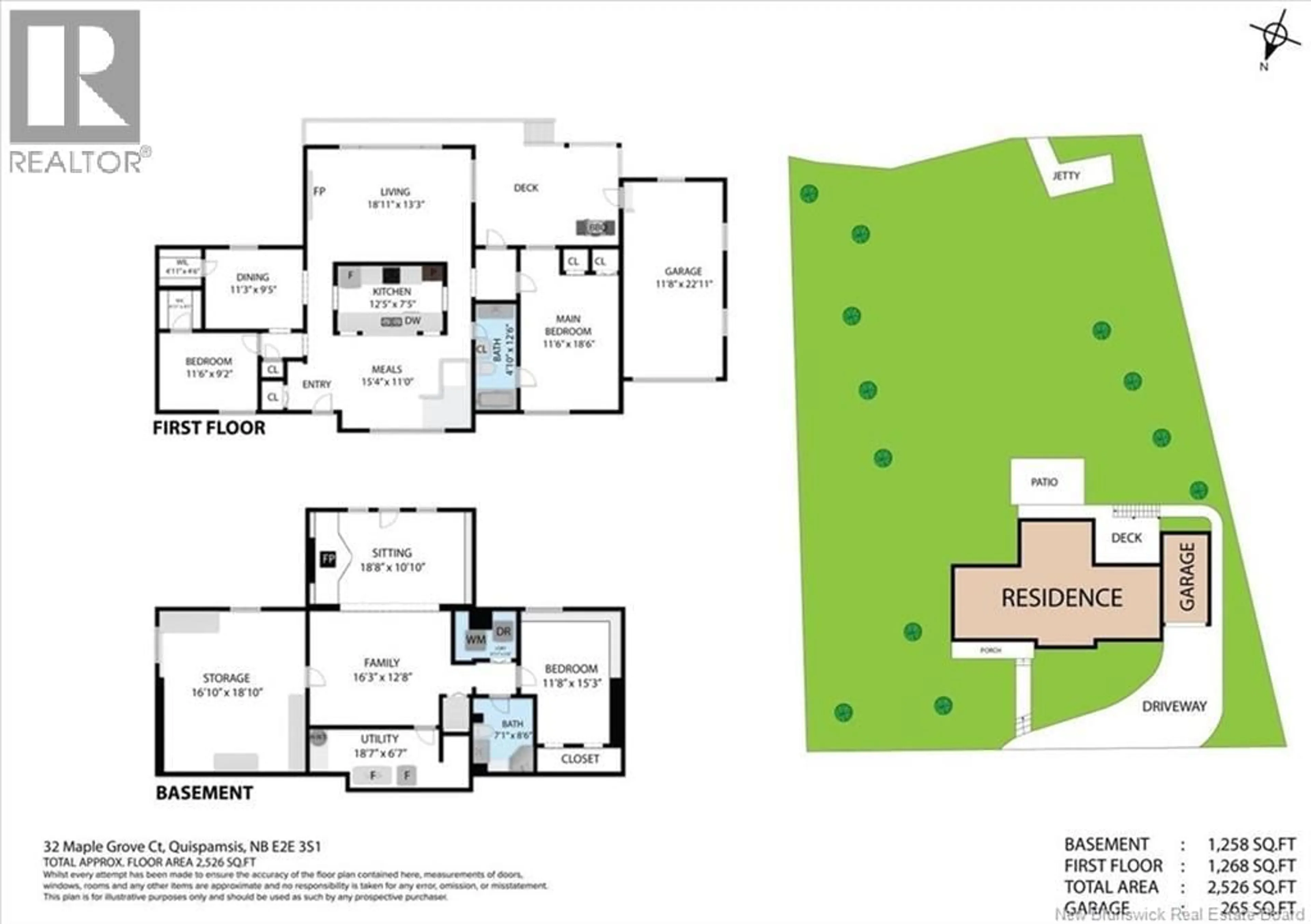 Floor plan for 32 MAPLE GROVE COURT, Quispamsis New Brunswick E2E3S1