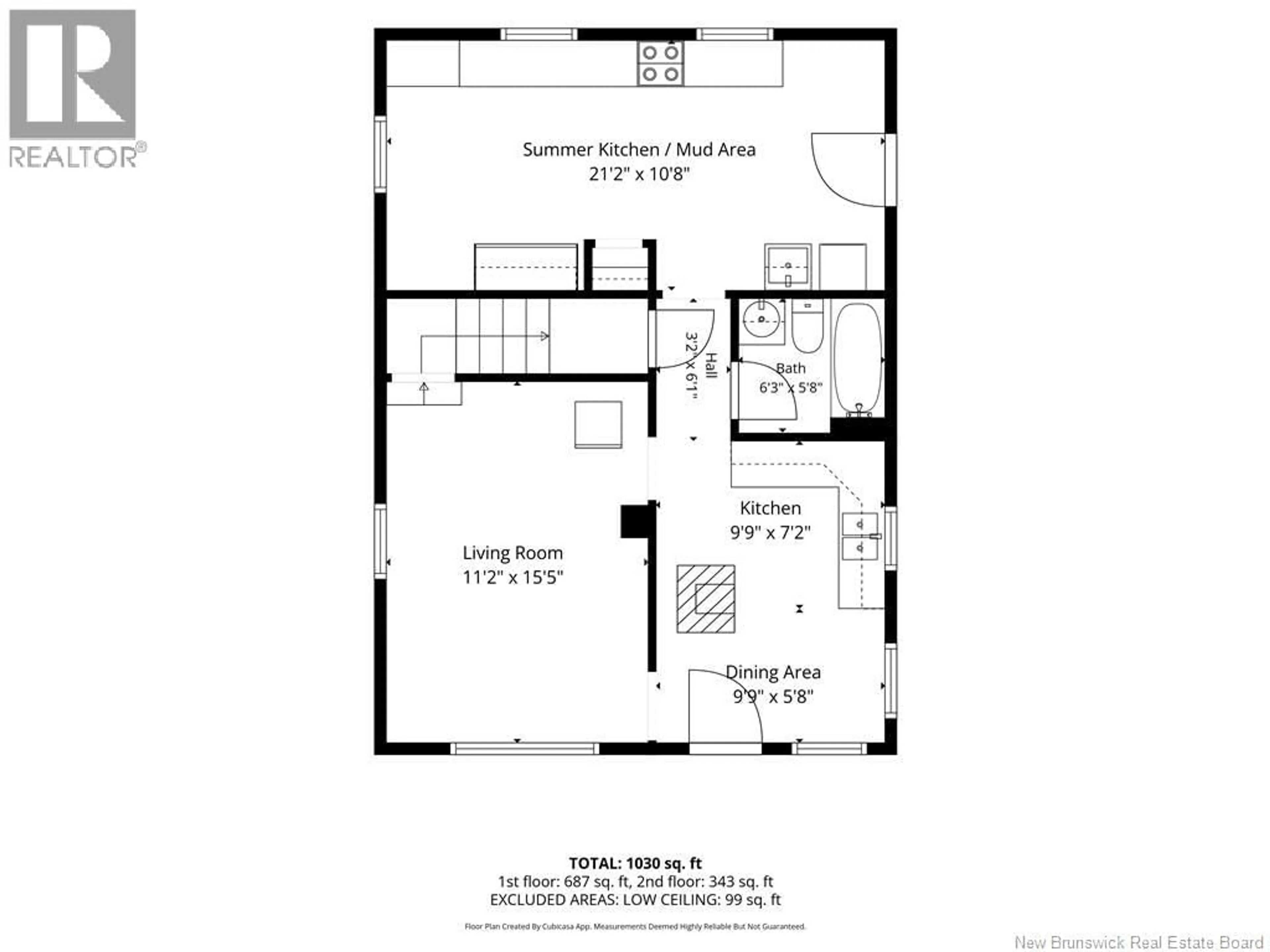 Floor plan for 62 MILL SETTLEMENT, Hoyt New Brunswick E5L2G6