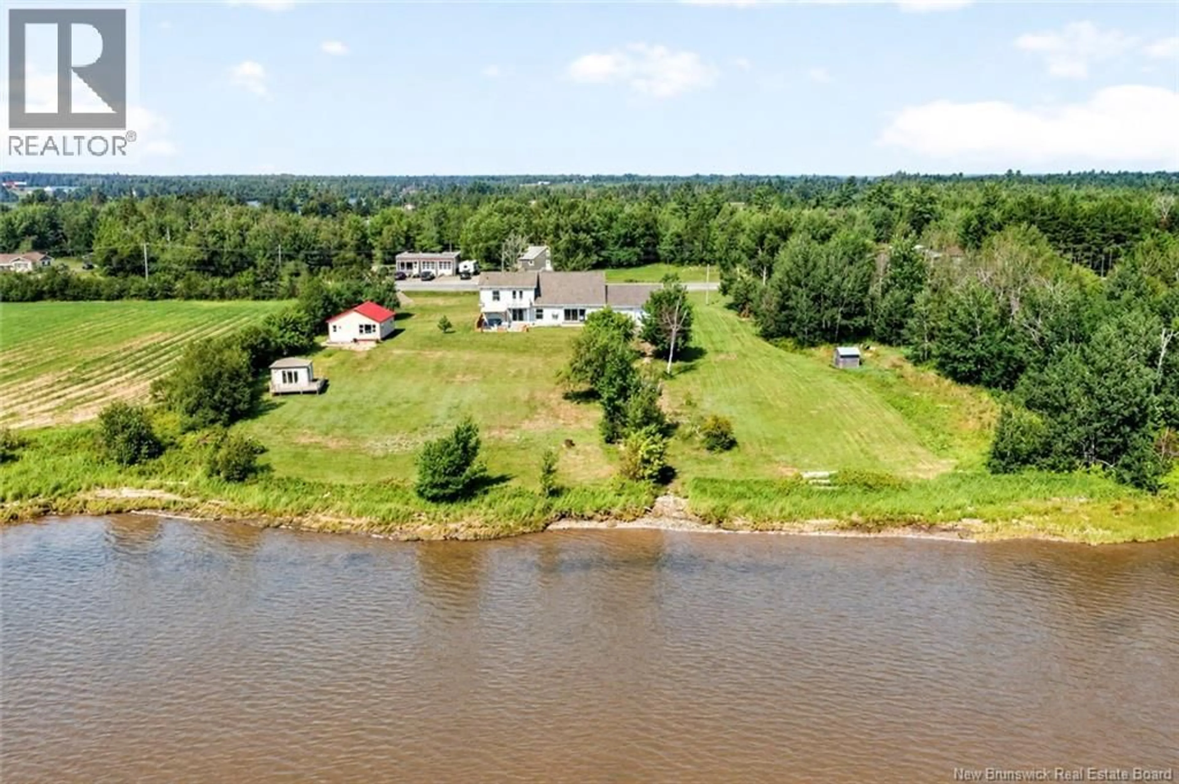A pic from outside/outdoor area/front of a property/back of a property/a pic from drone, water/lake/river/ocean view for 4646 ROUTE 11, Tabusintac New Brunswick E9H1J5