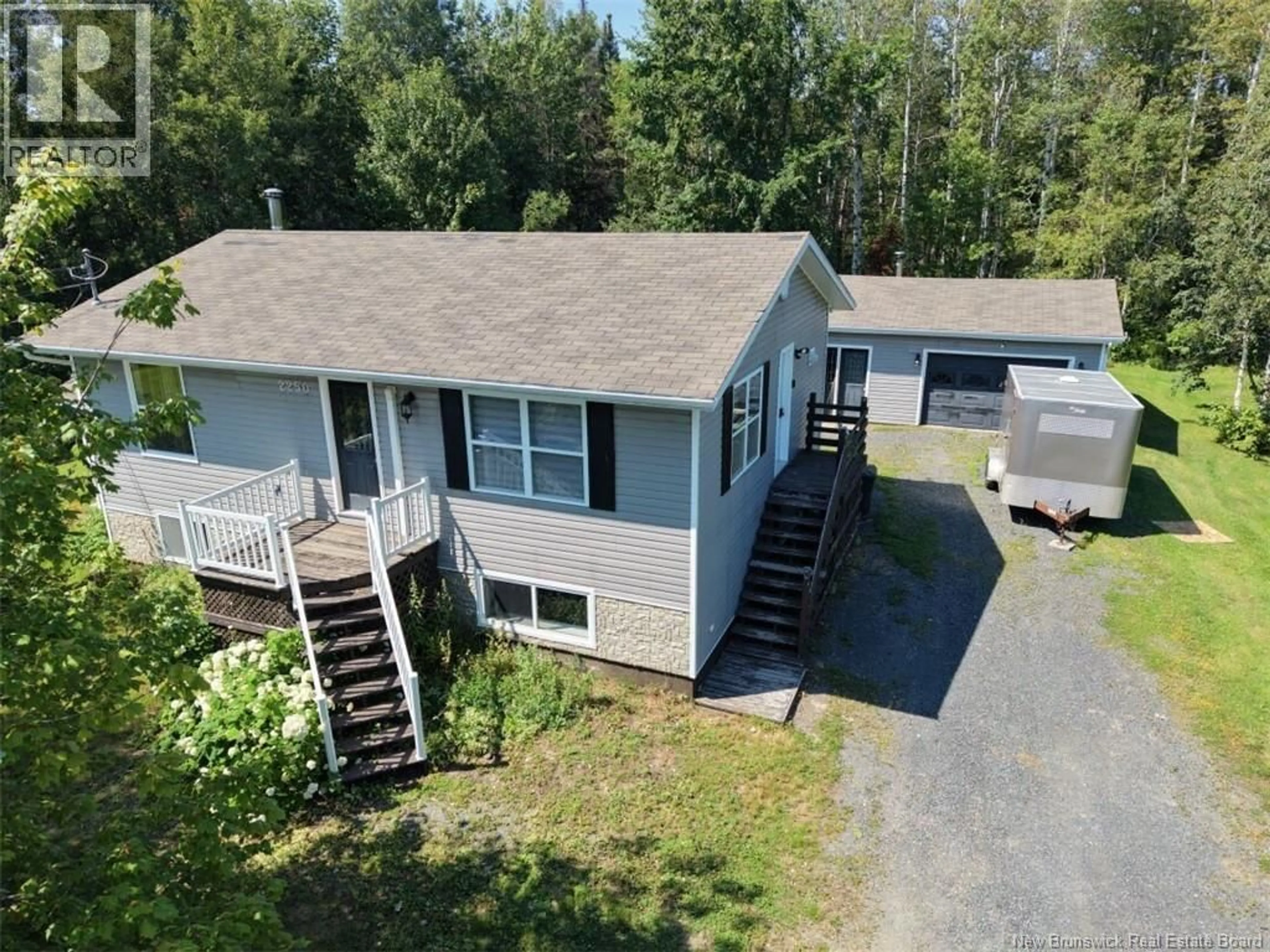 A pic from outside/outdoor area/front of a property/back of a property/a pic from drone, unknown for 2250 SORMANY, Sormany New Brunswick E8K2Z1