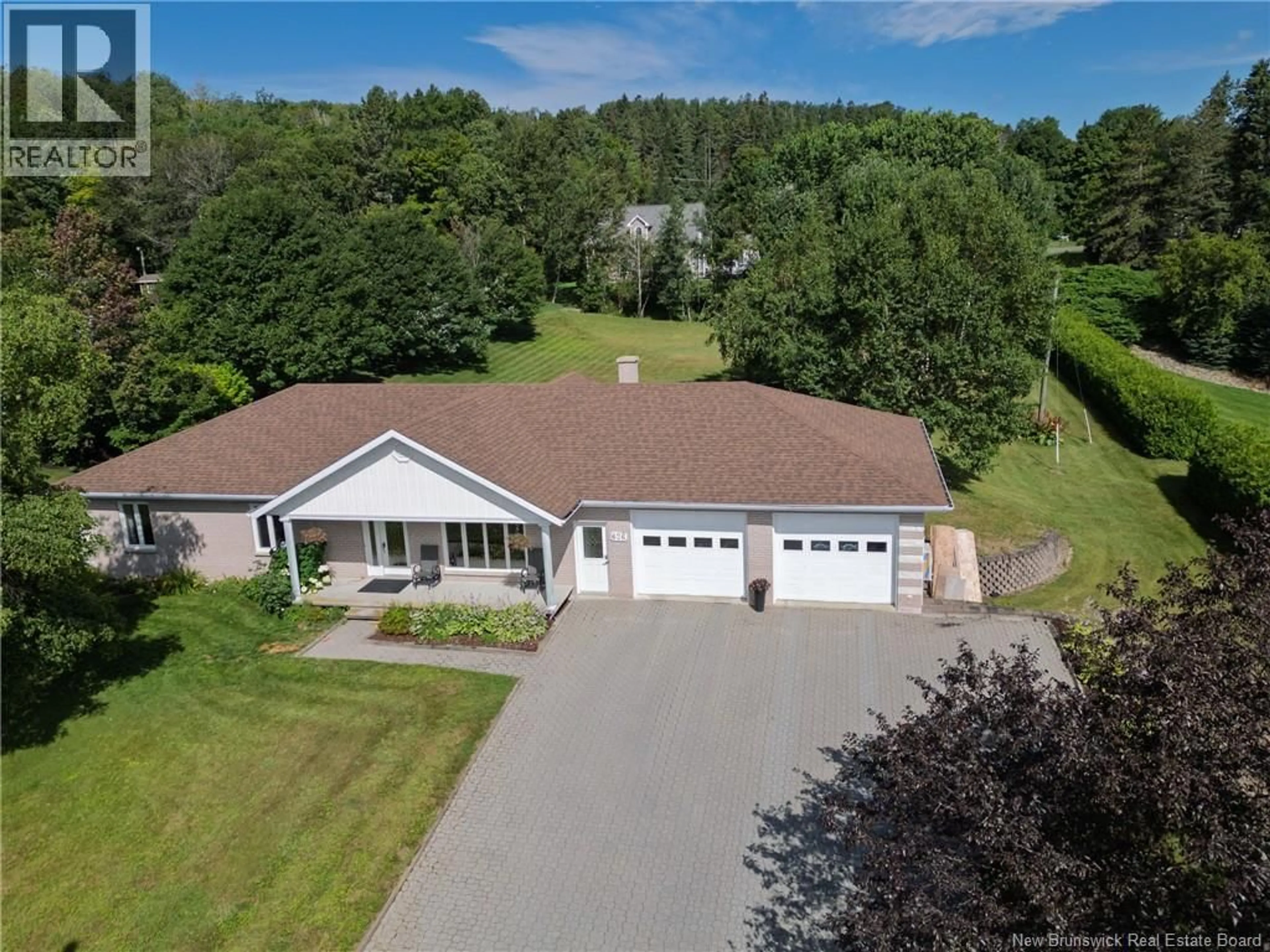 A pic from outside/outdoor area/front of a property/back of a property/a pic from drone, water/lake/river/ocean view for 626 HARLEY HILL, Grand Falls New Brunswick E3Z2T5