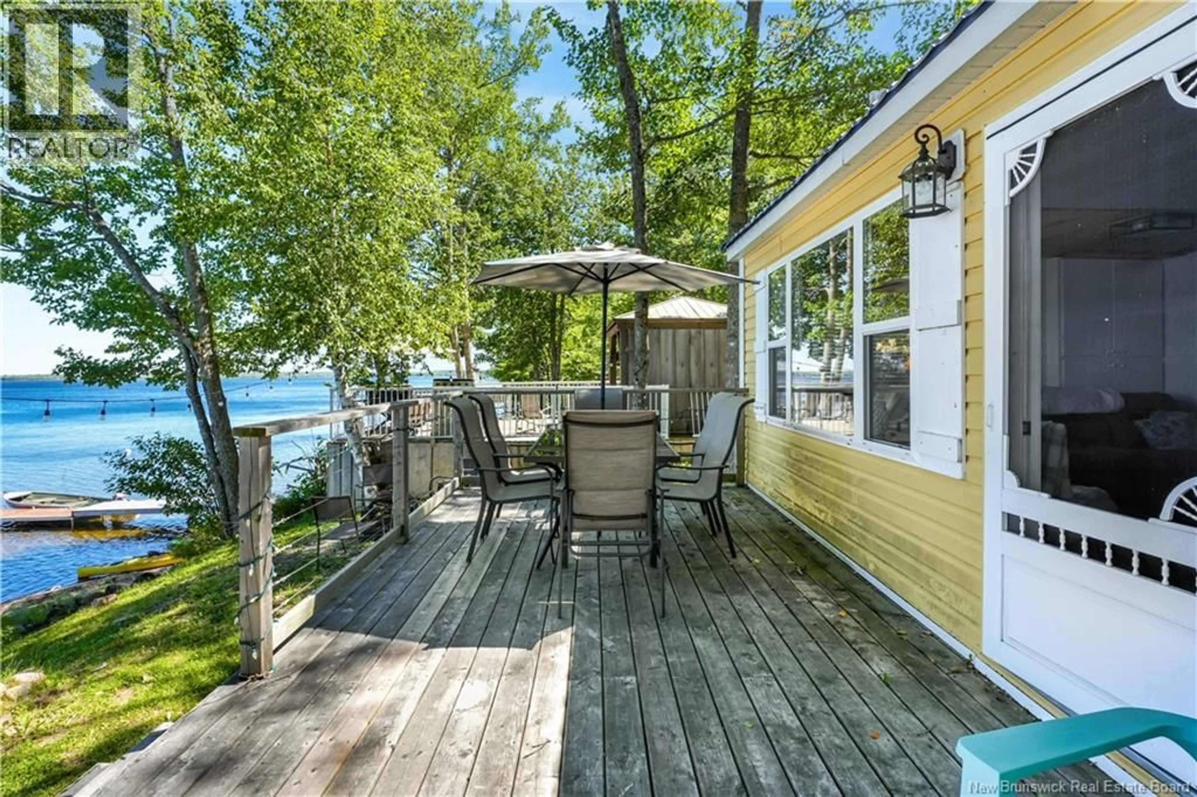 Patio, water/lake/river/ocean view for 82 COTTAGE LANE, Lake George New Brunswick E6K3H5