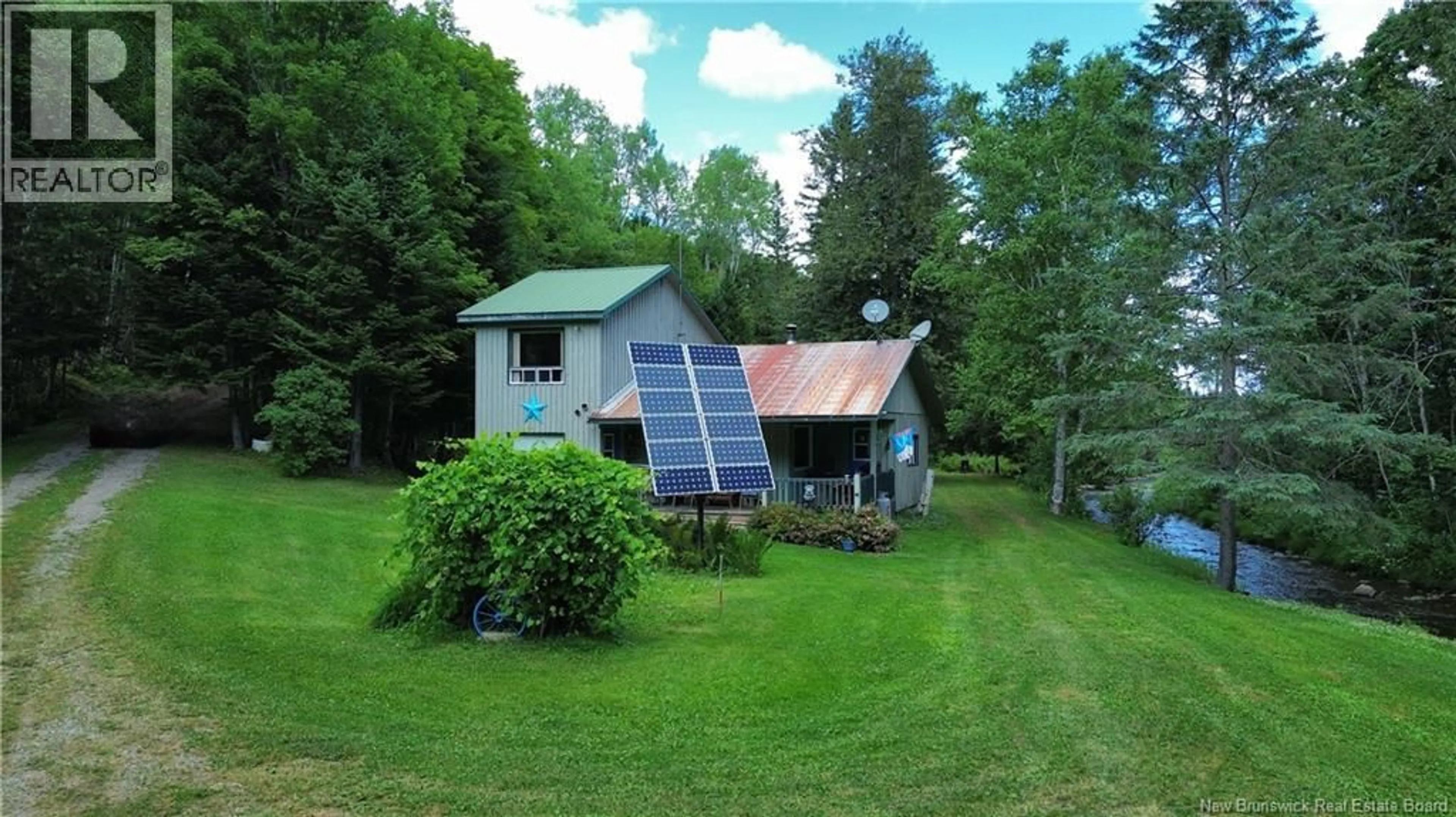 A pic from outside/outdoor area/front of a property/back of a property/a pic from drone, unknown for 161 LEONARD COLONY ROAD, Red Rapids New Brunswick E7H2T3