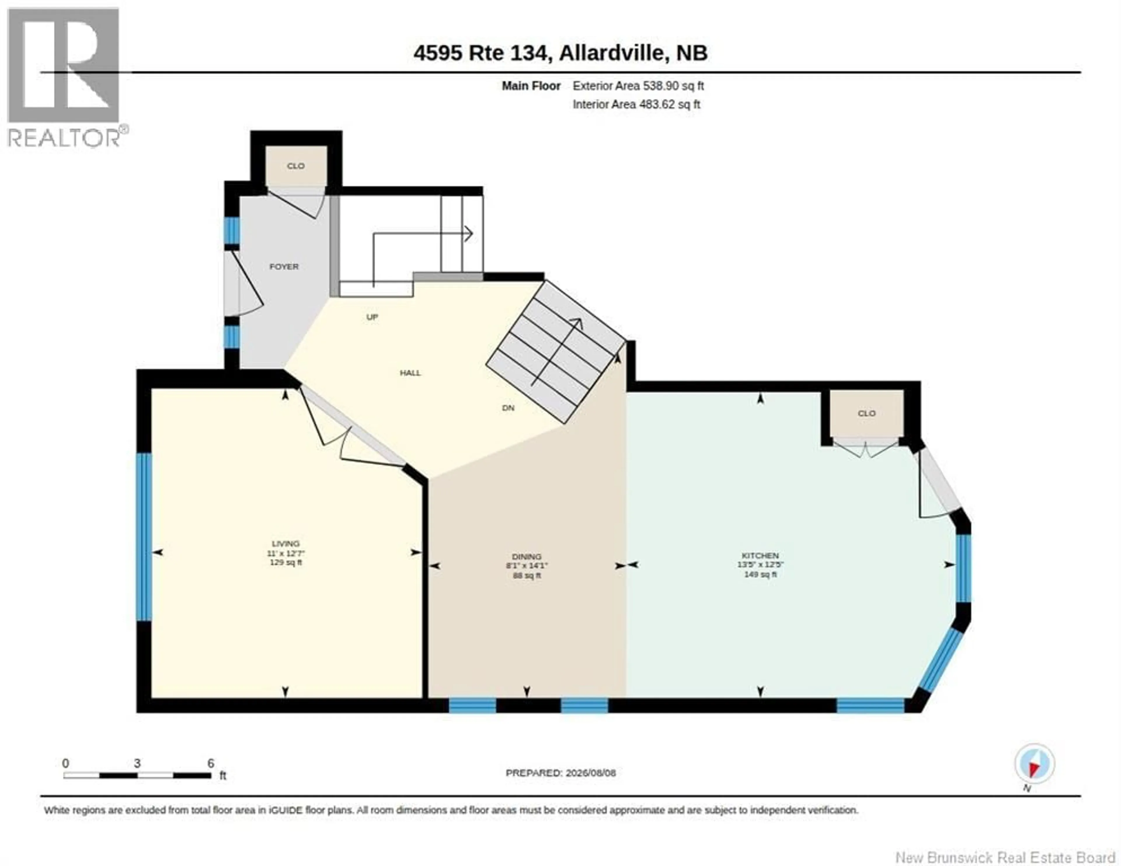 Floor plan for 4595 RTE 134, Allardville New Brunswick E8L1E1