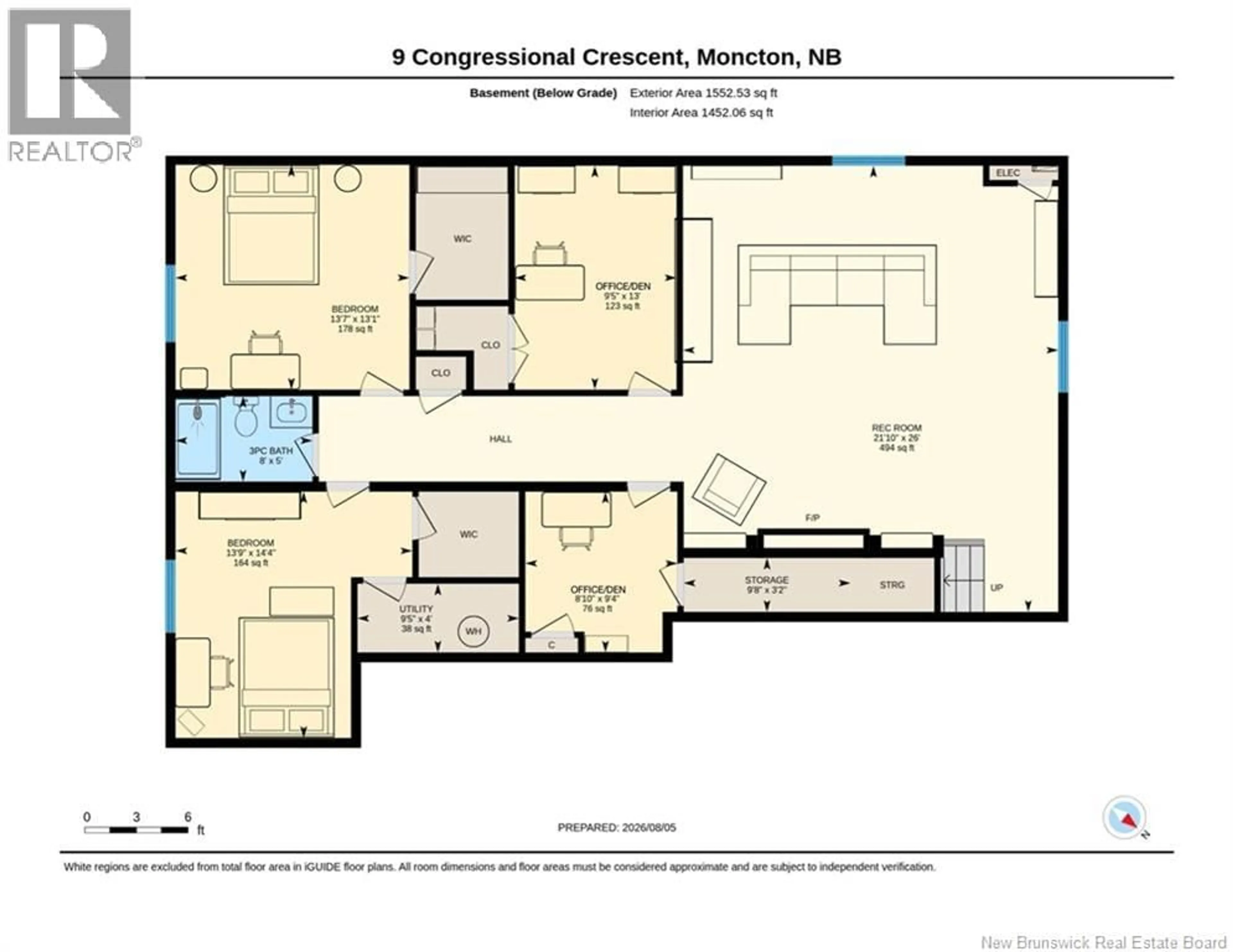 Floor plan for 9 CONGRESSIONAL CRESCENT, Moncton New Brunswick E1H3L2