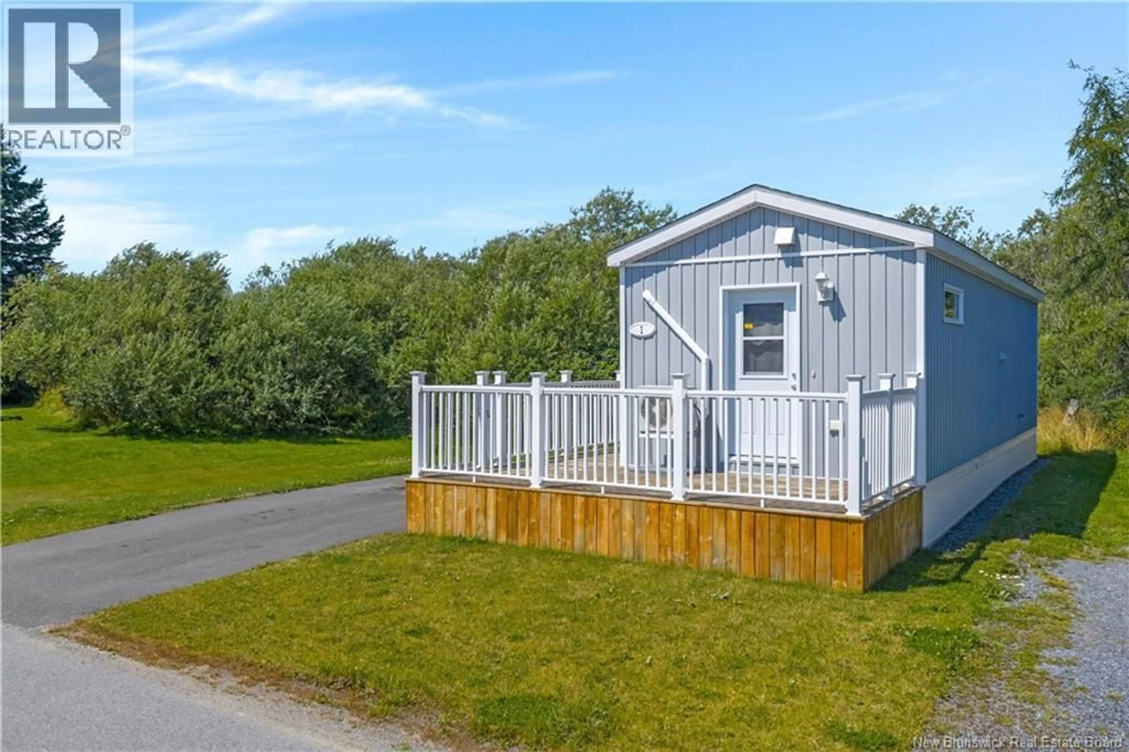 A pic from outside/outdoor area/front of a property/back of a property/a pic from drone, water/lake/river/ocean view for 1 KINGFISHER ROAD, Saint John New Brunswick E2J3W8