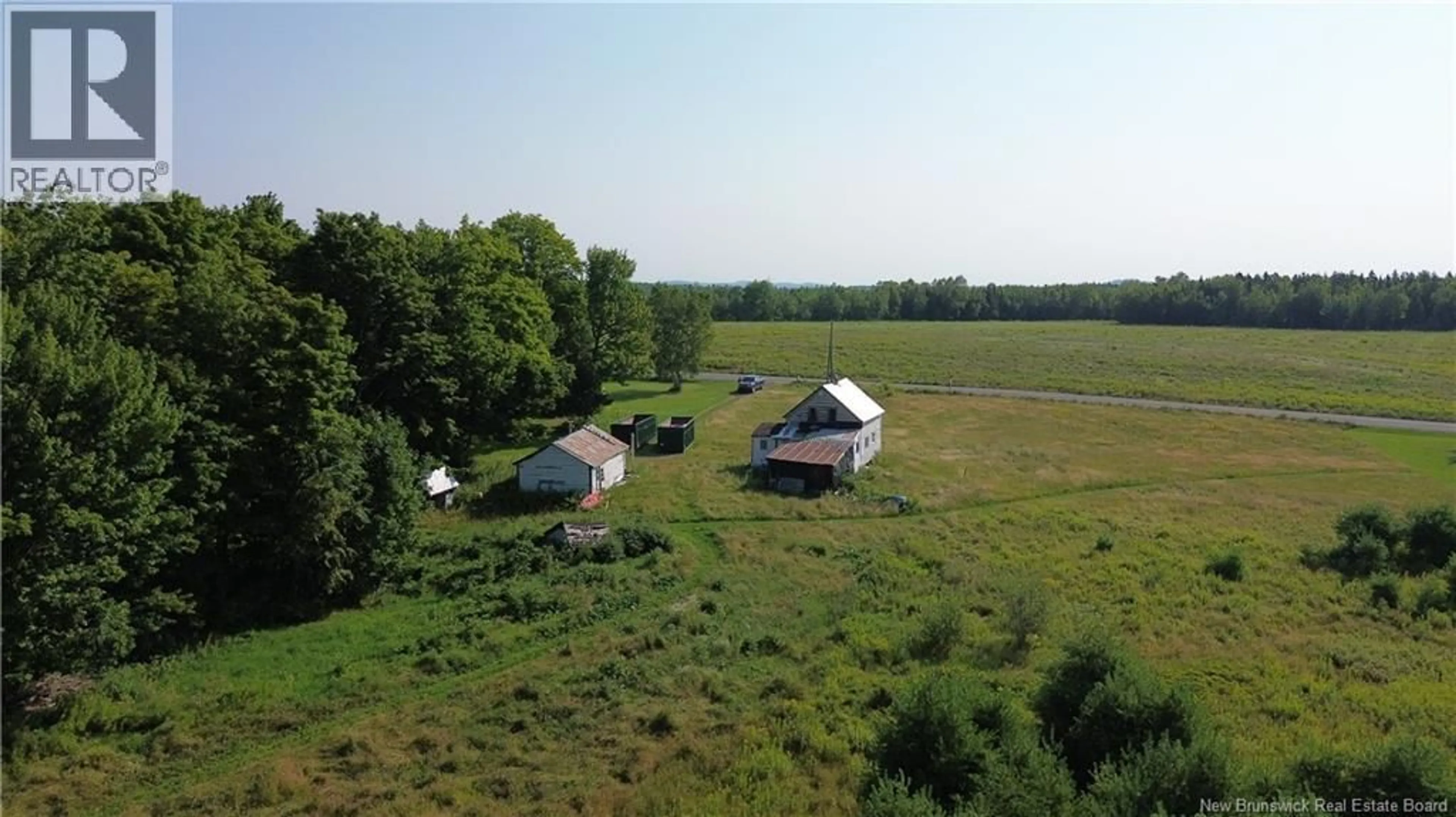 A pic from outside/outdoor area/front of a property/back of a property/a pic from drone, unknown for 2635 595 ROUTE, Bull Lake New Brunswick E7N4E4