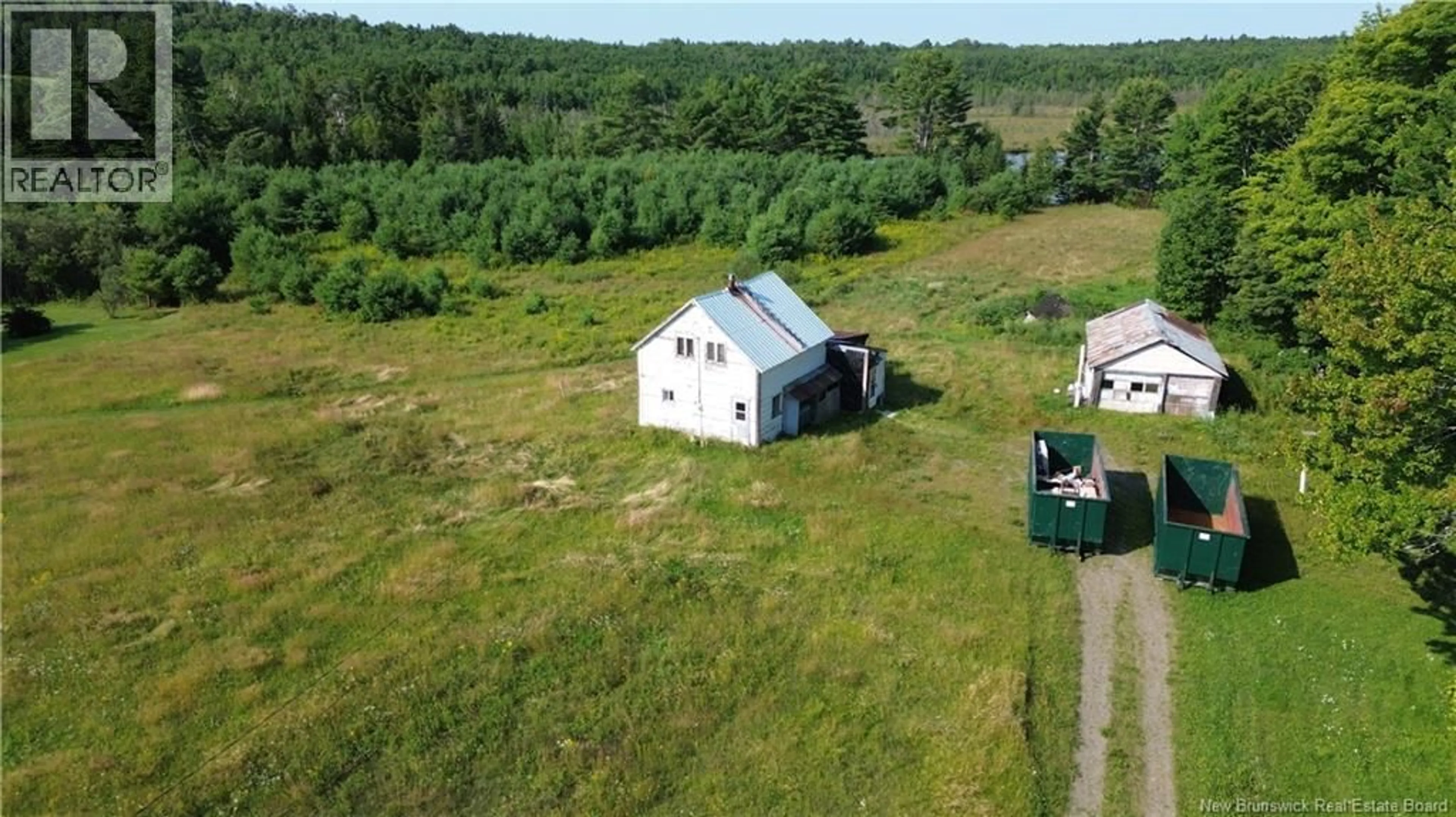 A pic from outside/outdoor area/front of a property/back of a property/a pic from drone, building for 2635 595 ROUTE, Bull Lake New Brunswick E7N4E4