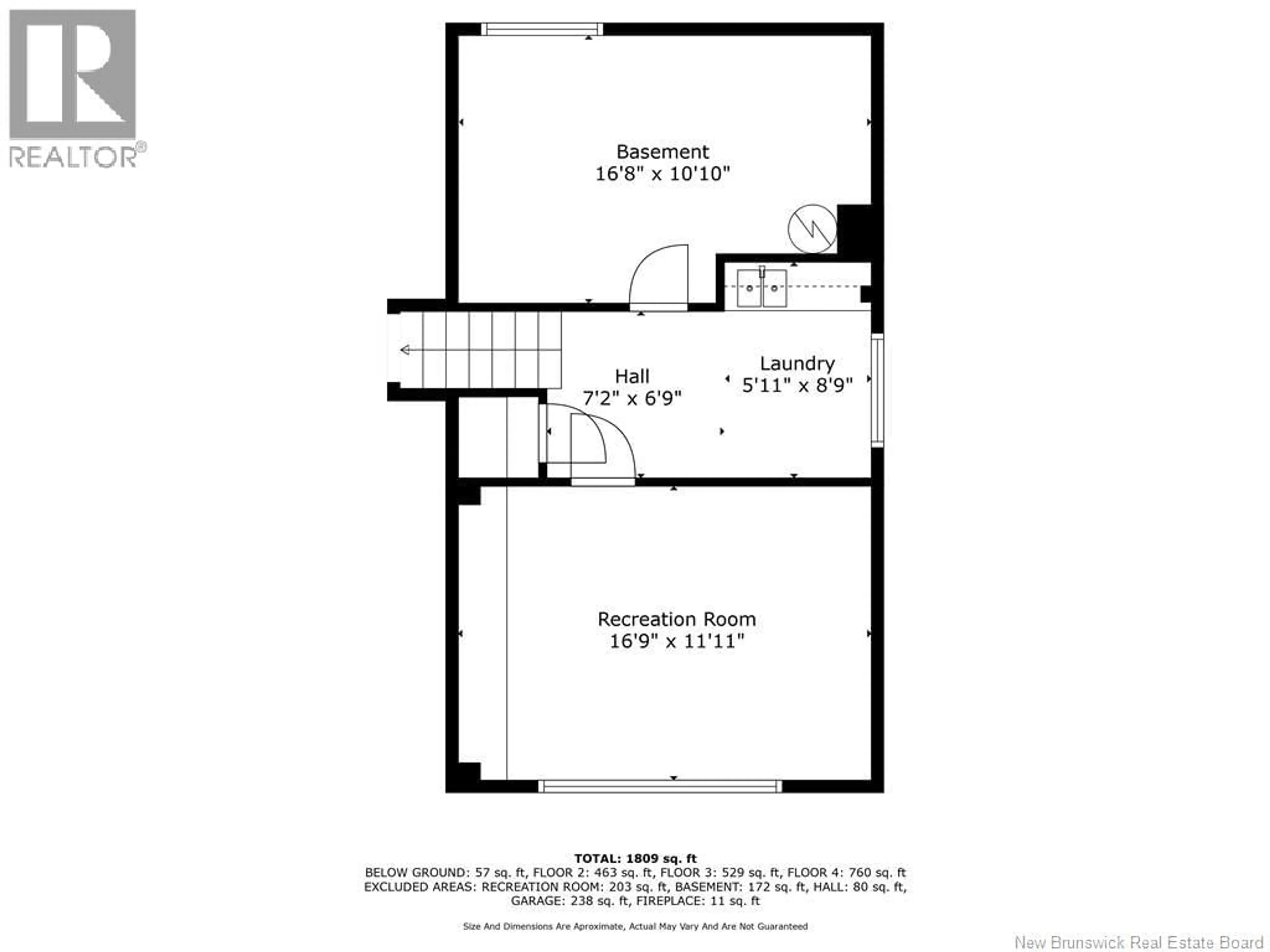 Floor plan for 69 CHANDLER CRESCENT, Moncton New Brunswick E1E3W6