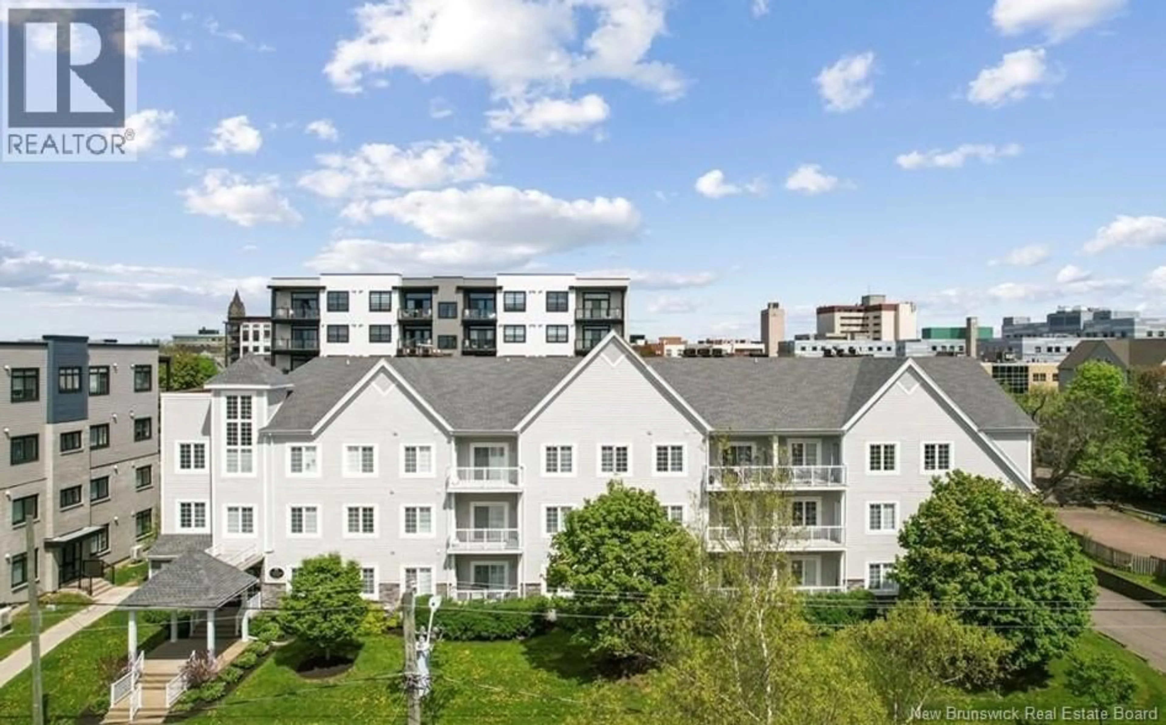 A pic from outside/outdoor area/front of a property/back of a property/a pic from drone, city buildings view from balcony for 305 - 77 CAMERON STREET, Moncton New Brunswick E1C0C4