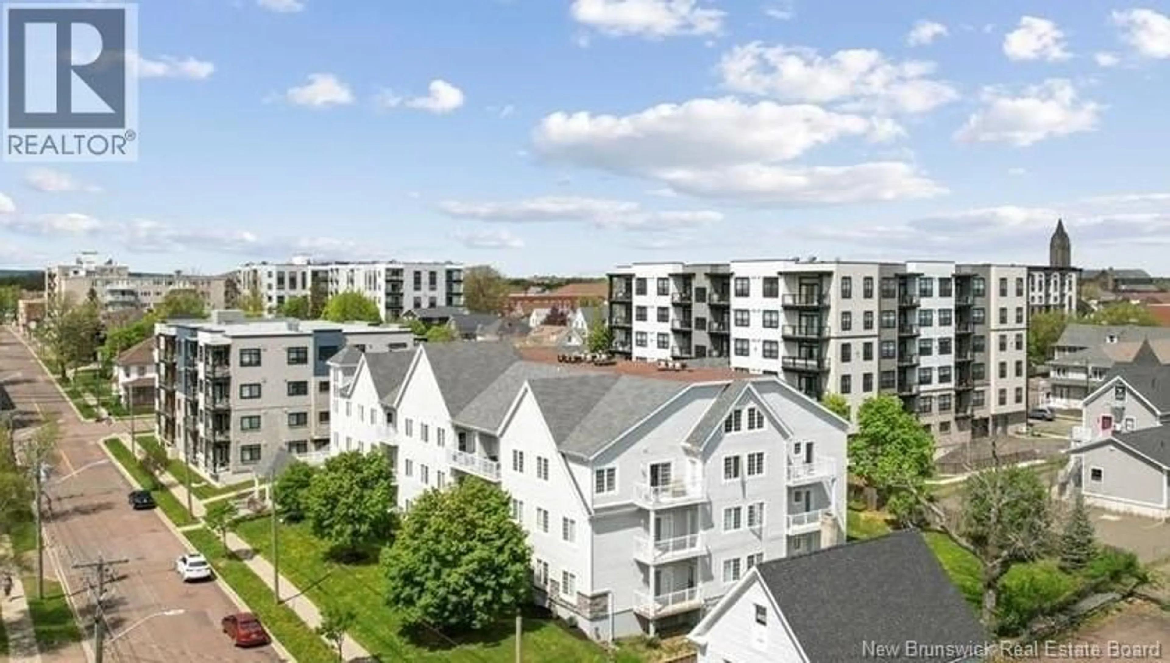 A pic from outside/outdoor area/front of a property/back of a property/a pic from drone, city buildings view from balcony for 305 - 77 CAMERON STREET, Moncton New Brunswick E1C0C4