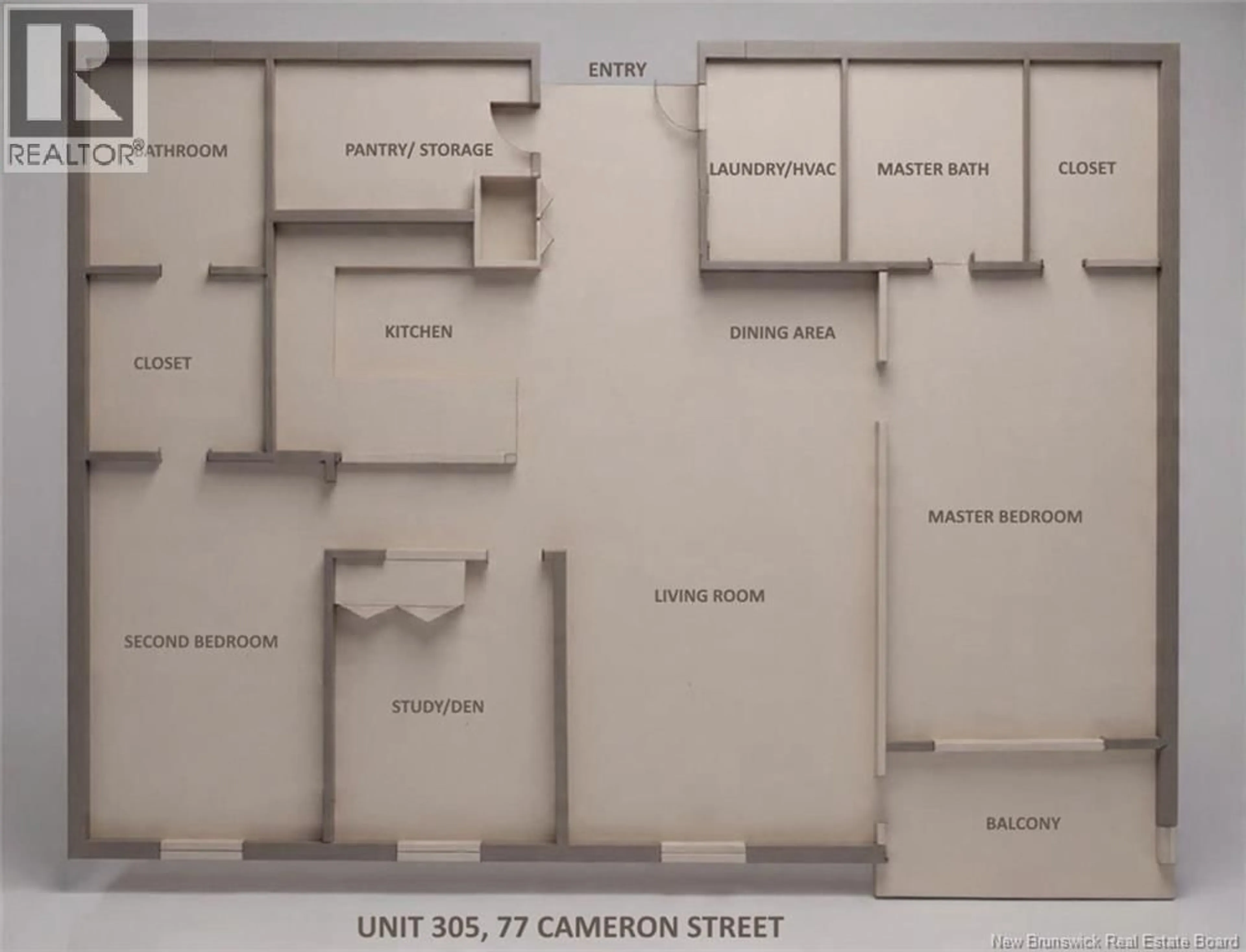 Floor plan for 305 - 77 CAMERON STREET, Moncton New Brunswick E1C0C4