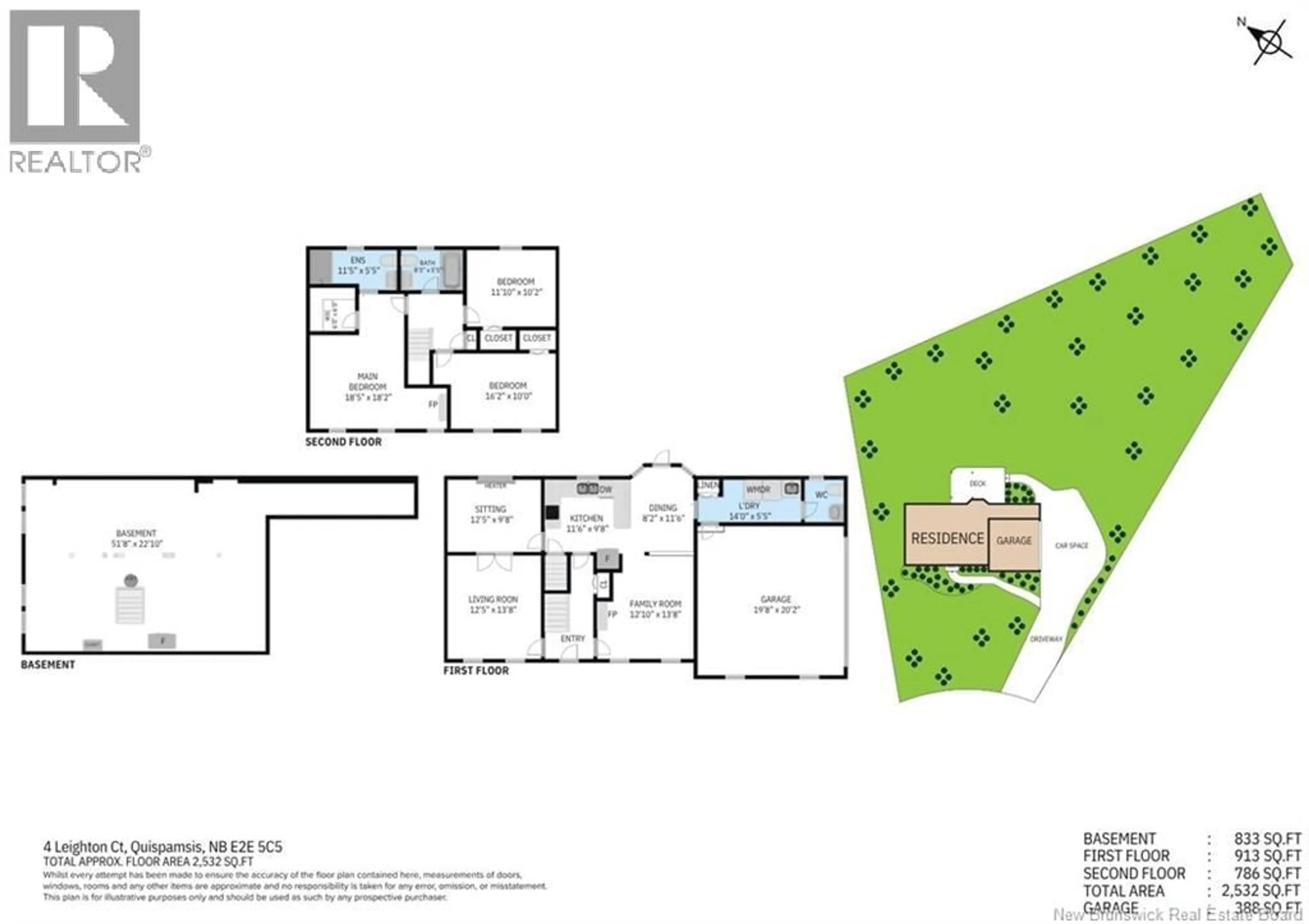 Floor plan for 4 LEIGHTON COURT, Quispamsis New Brunswick E2E5C5
