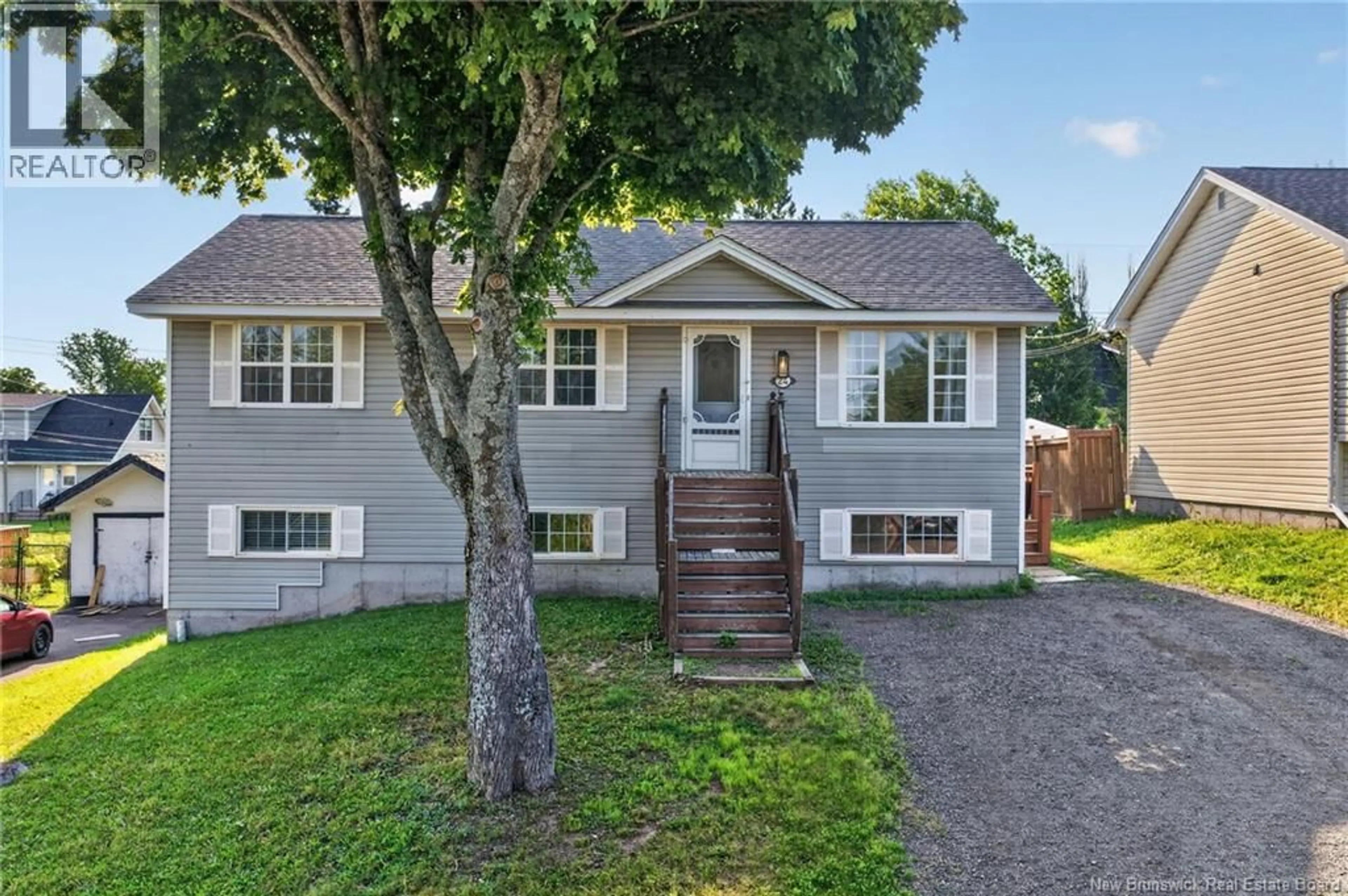 Home with vinyl exterior material, street for 24 MILES ROAD, Riverview New Brunswick E1B1E2