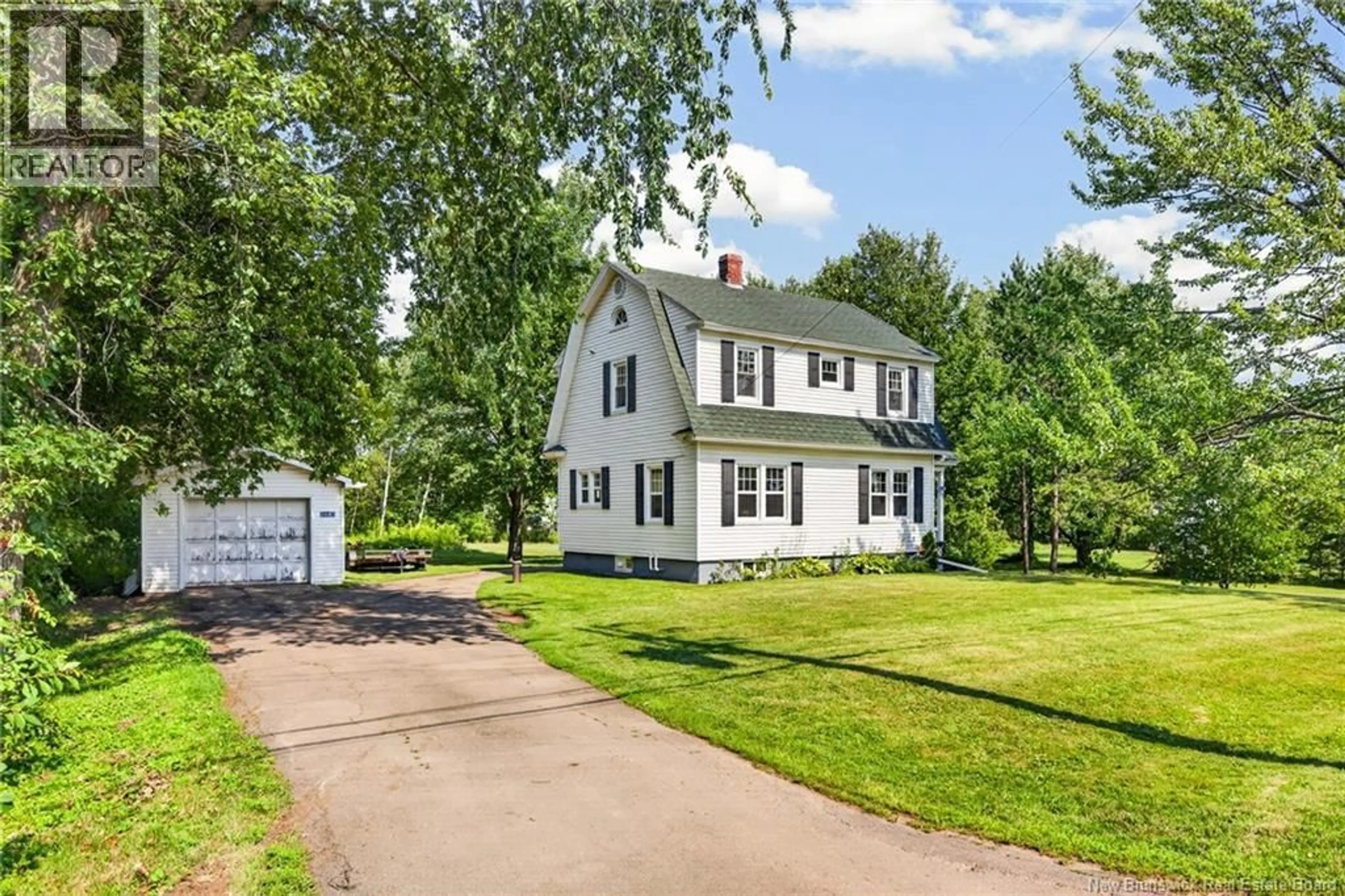A pic from outside/outdoor area/front of a property/back of a property/a pic from drone, street for 2683 FREDERICTON ROAD, Salisbury New Brunswick E4J2E1