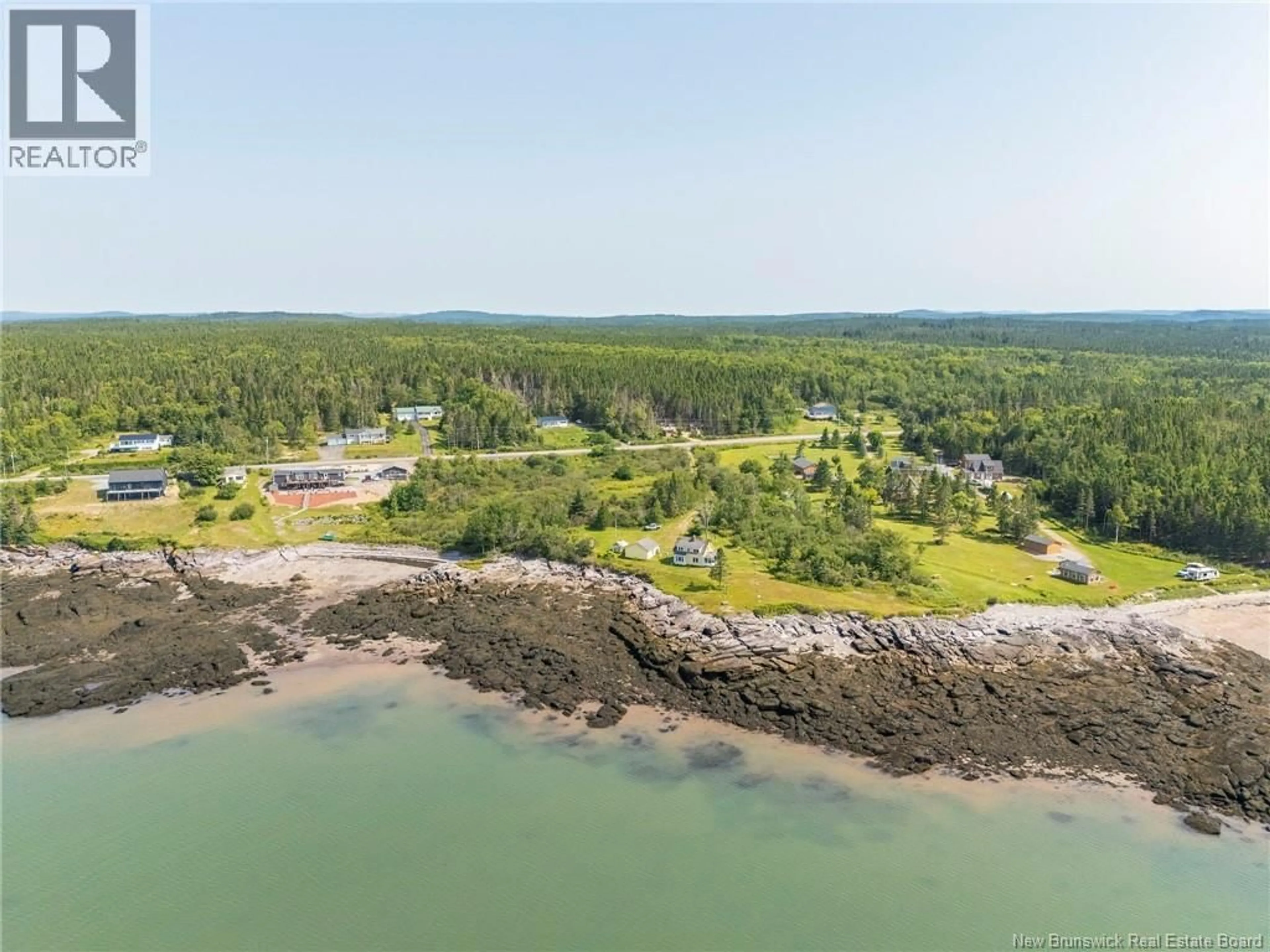 A pic from outside/outdoor area/front of a property/back of a property/a pic from drone, water/lake/river/ocean view for 1528 ROUTE 790, Dipper Harbour New Brunswick E5J1Y2