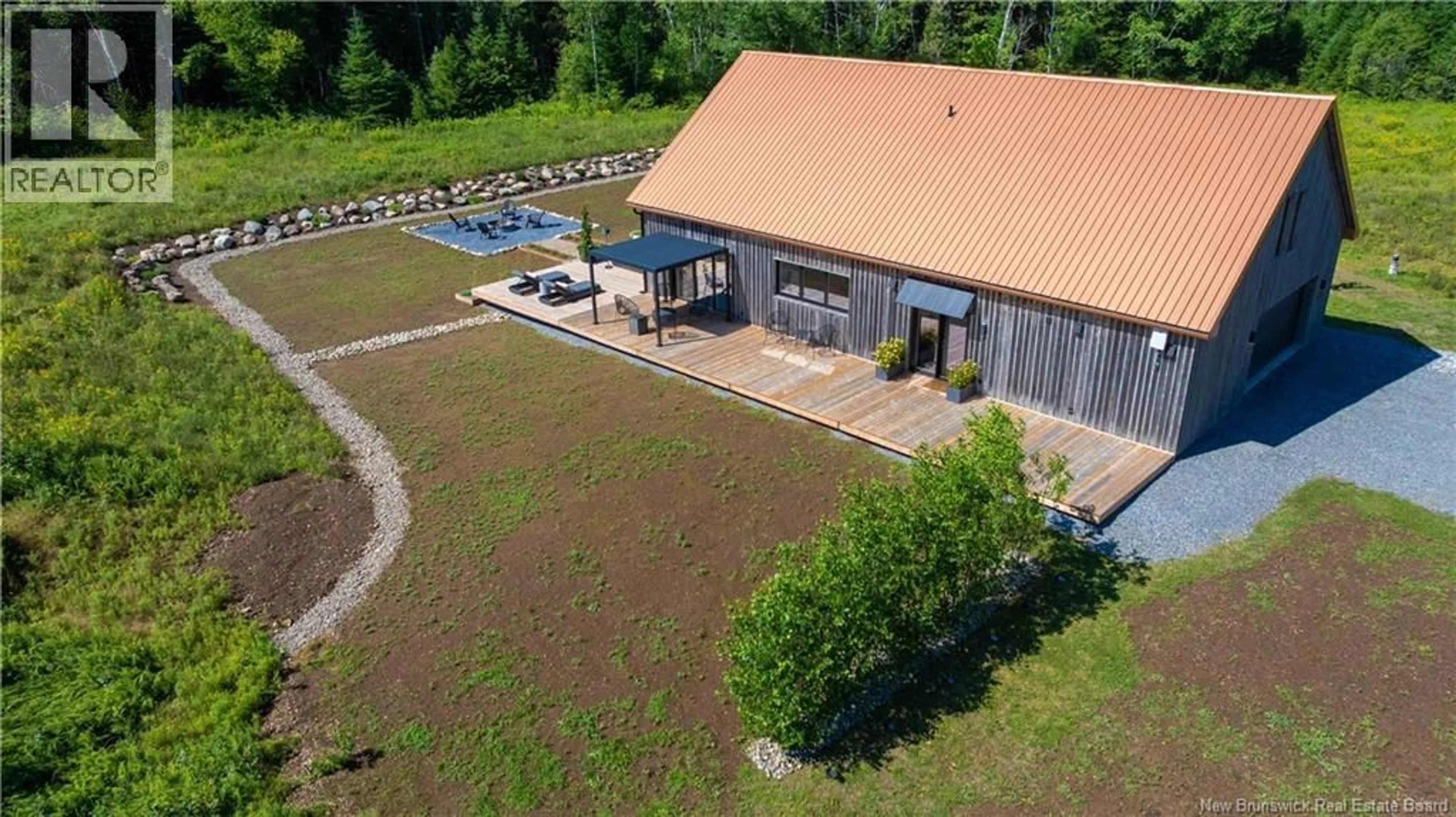 A pic from outside/outdoor area/front of a property/back of a property/a pic from drone, building for 44 PEACEFUL MOUNTAIN LANE, Clifton Royal New Brunswick E5S2N4