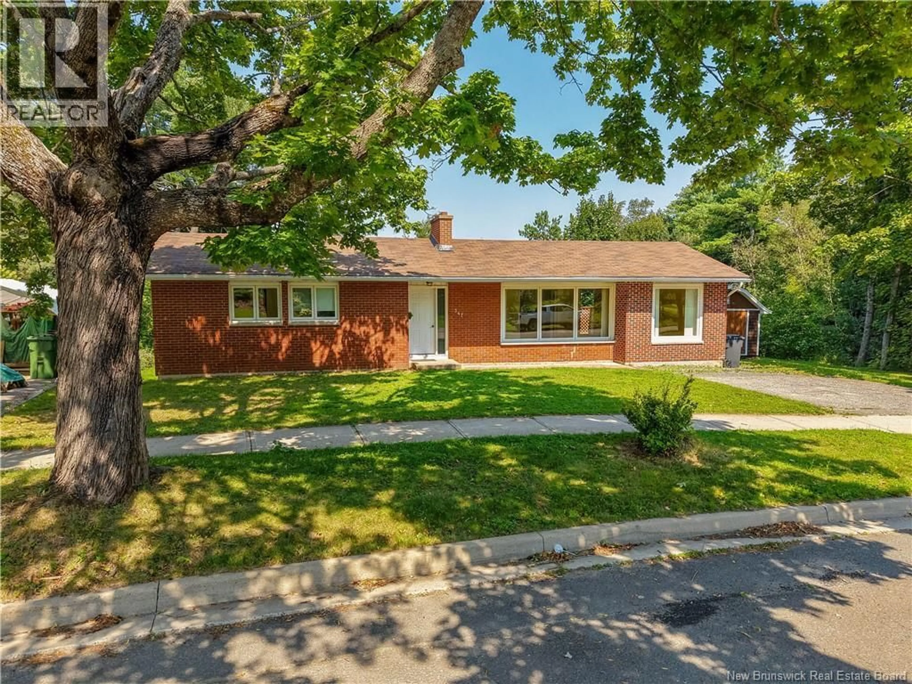Home with brick exterior material, street for 347 MASSEY STREET, Fredericton New Brunswick E3B2Z7