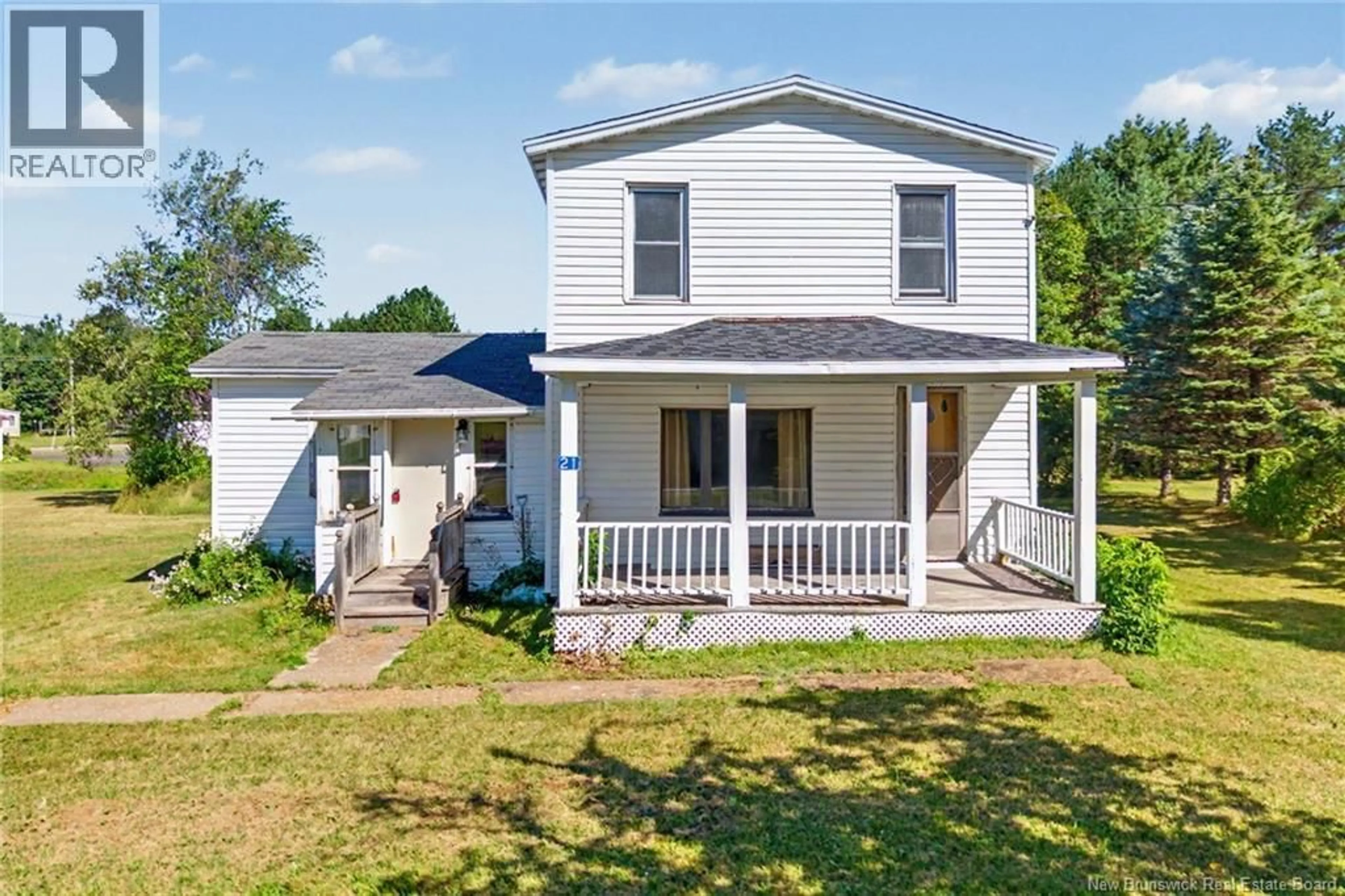 A pic from outside/outdoor area/front of a property/back of a property/a pic from drone, unknown for 21 RED BANK DRIVE, Chipman New Brunswick E4A2A1