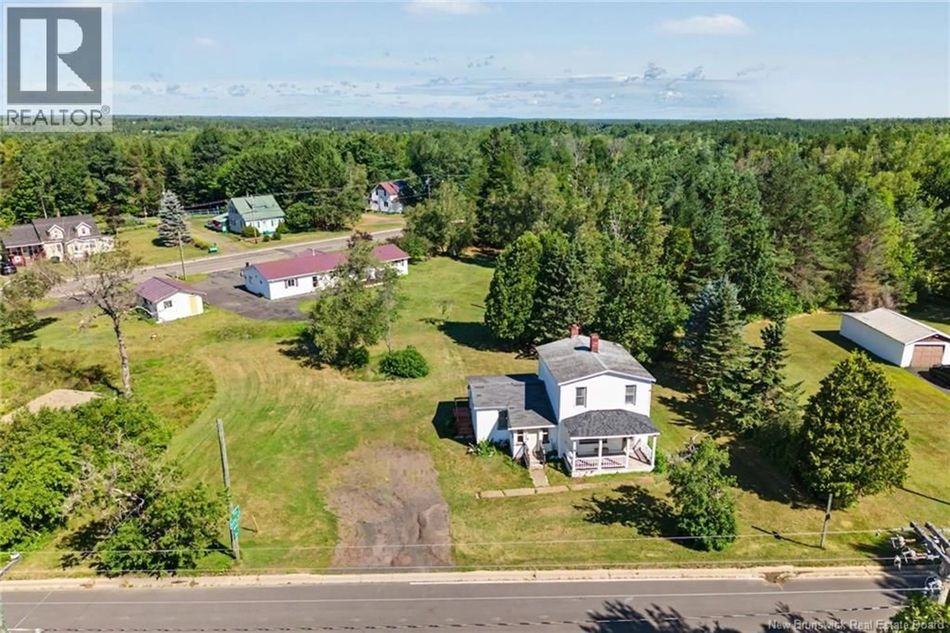 A pic from outside/outdoor area/front of a property/back of a property/a pic from drone, water/lake/river/ocean view for 21 RED BANK DRIVE, Chipman New Brunswick E4A2A1
