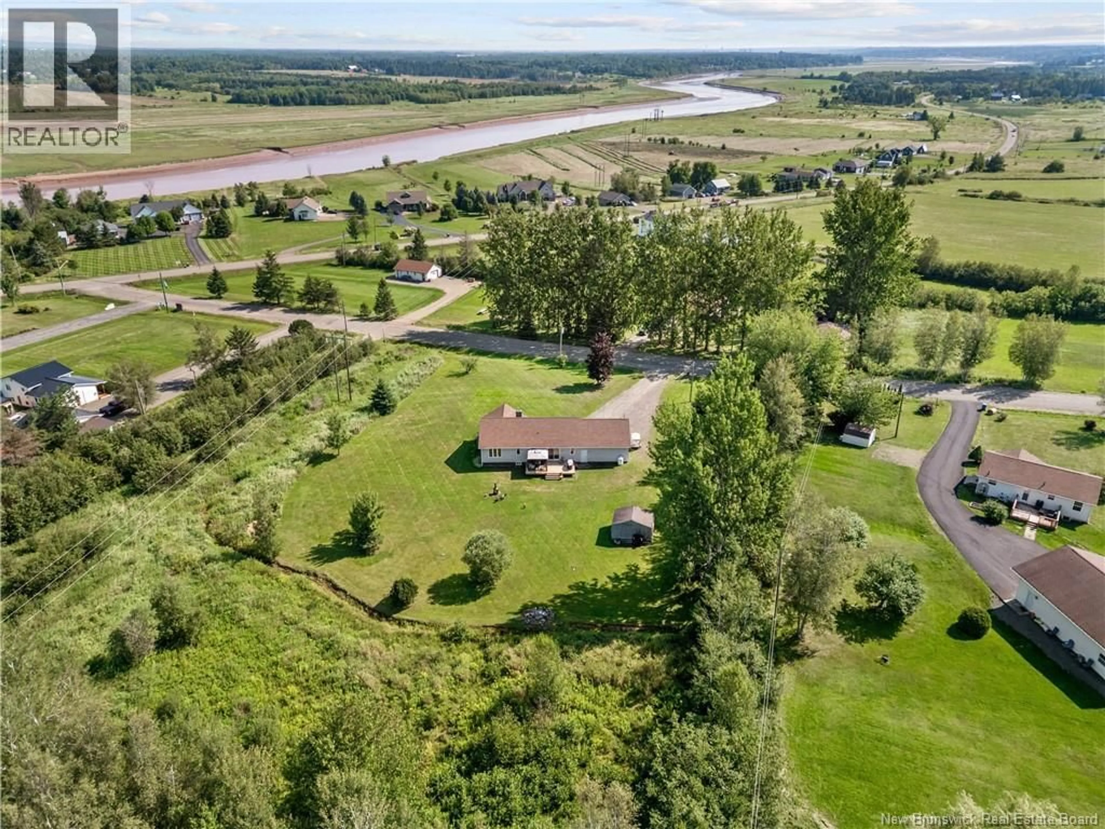 A pic from outside/outdoor area/front of a property/back of a property/a pic from drone, water/lake/river/ocean view for 21 OSPREY ROAD, Upper Coverdale New Brunswick E1J1T7