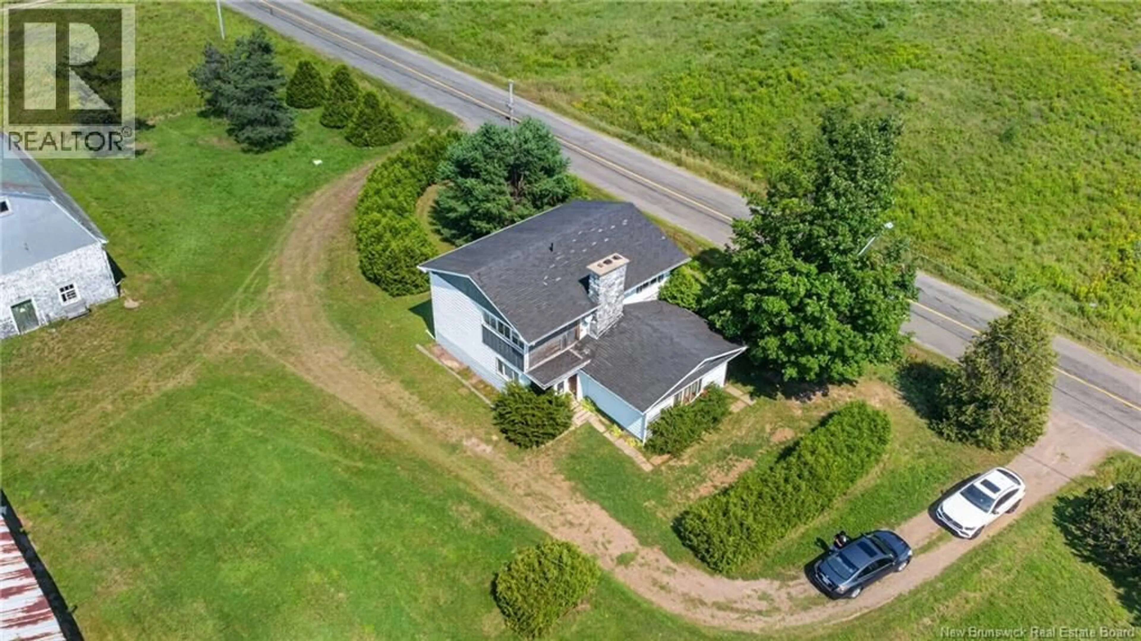 A pic from outside/outdoor area/front of a property/back of a property/a pic from drone, street for 800 SAINT CHARLES NORD ROAD, Saint-Charles New Brunswick E4W4T3