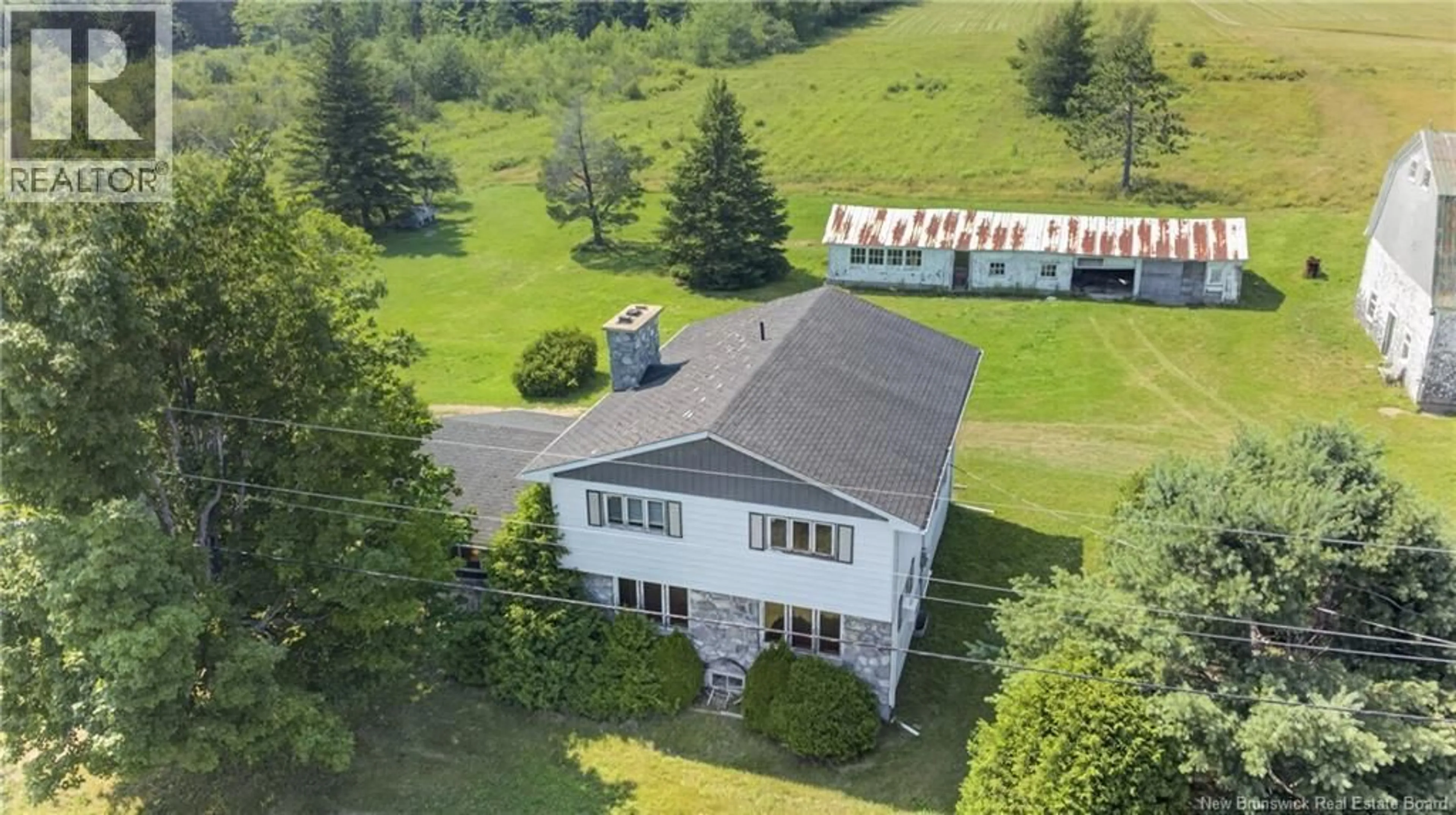 A pic from outside/outdoor area/front of a property/back of a property/a pic from drone, building for 800 SAINT CHARLES NORD ROAD, Saint-Charles New Brunswick E4W4T3