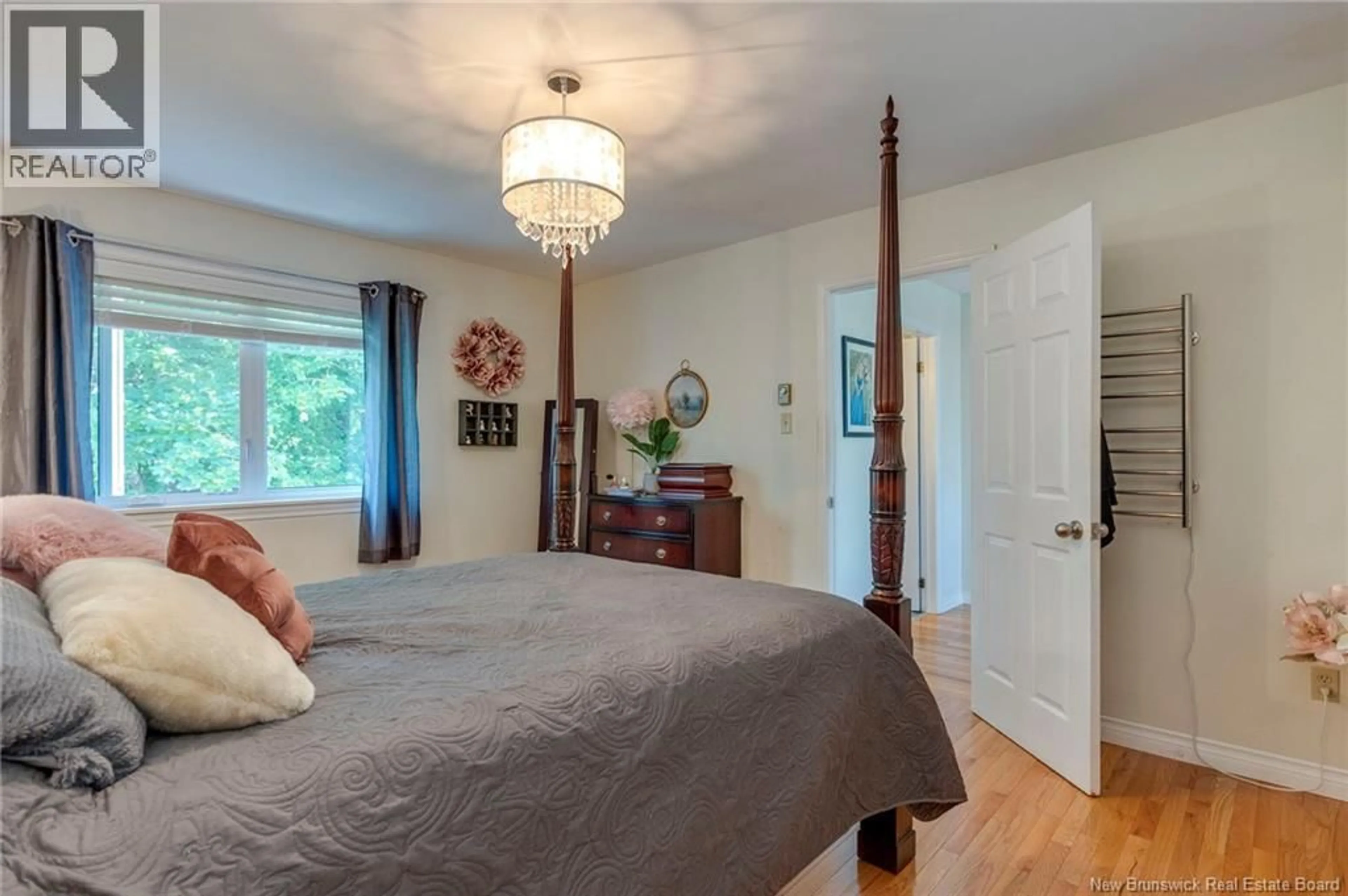 Bedroom with bed, wood/laminate floor for 69 SCOTIA VIEW, Saint John New Brunswick E2M4E9