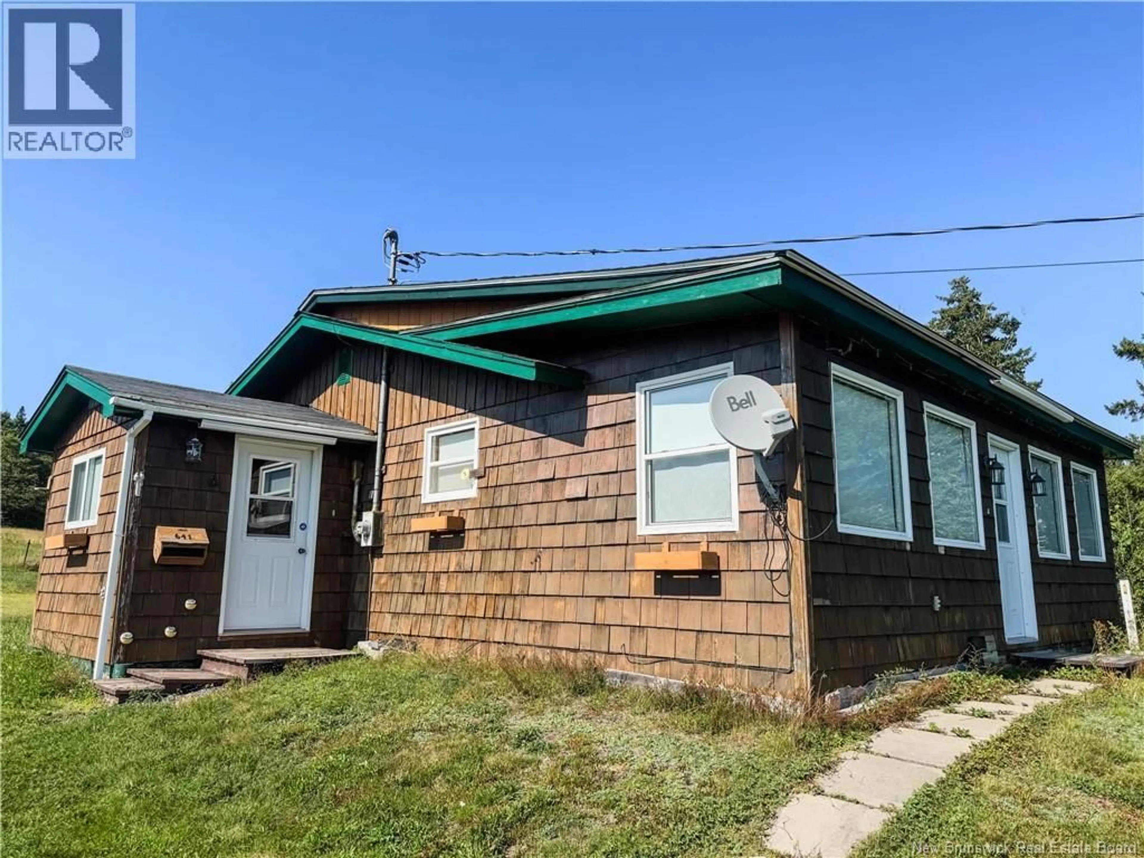Home with vinyl exterior material, street for 641 BIG SALMON RIVER ROAD, St. Martins New Brunswick E5R1K9