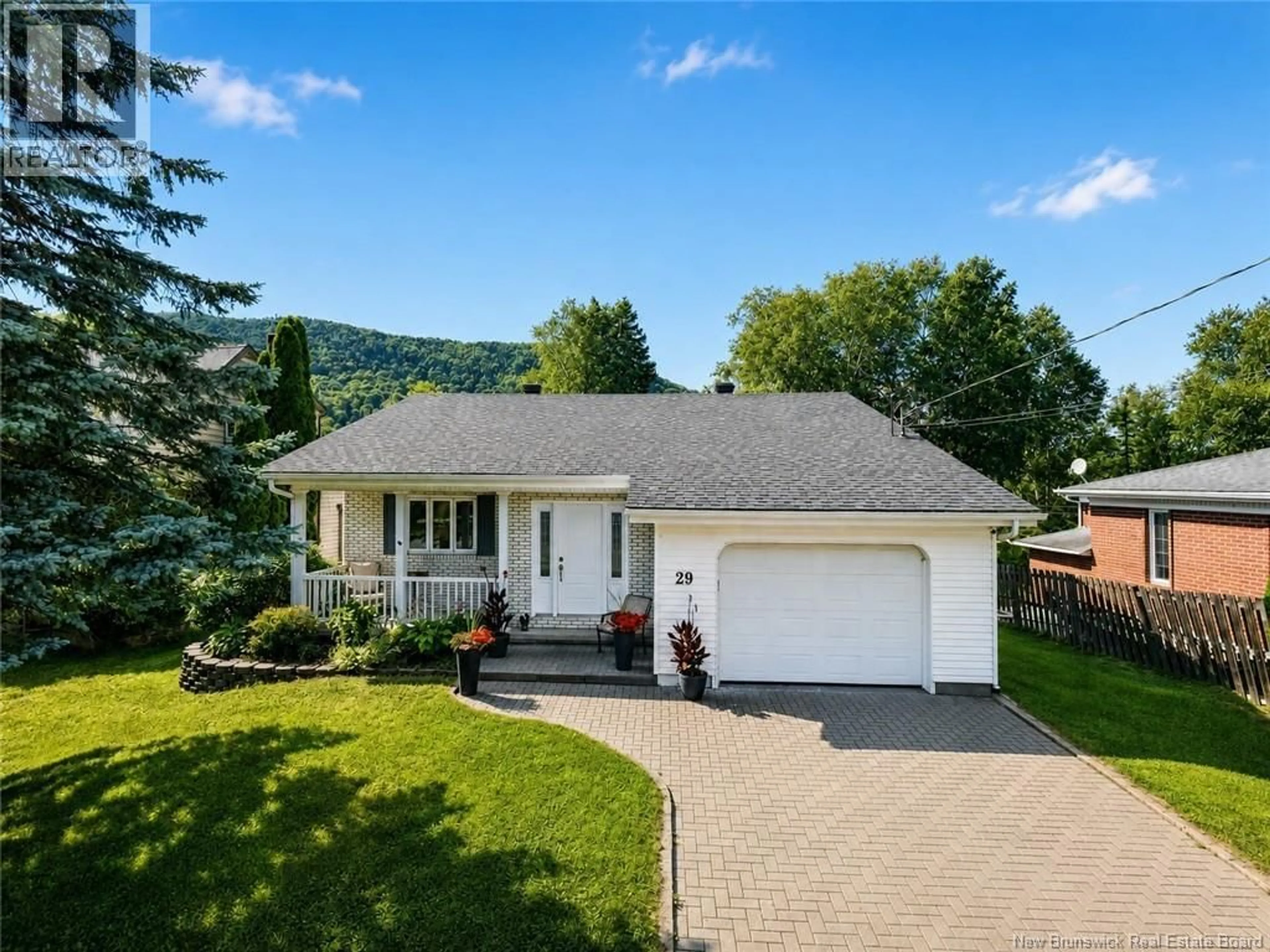 Home with vinyl exterior material, mountain view for 29 LEBLOND STREET, Edmundston New Brunswick E3V4K9