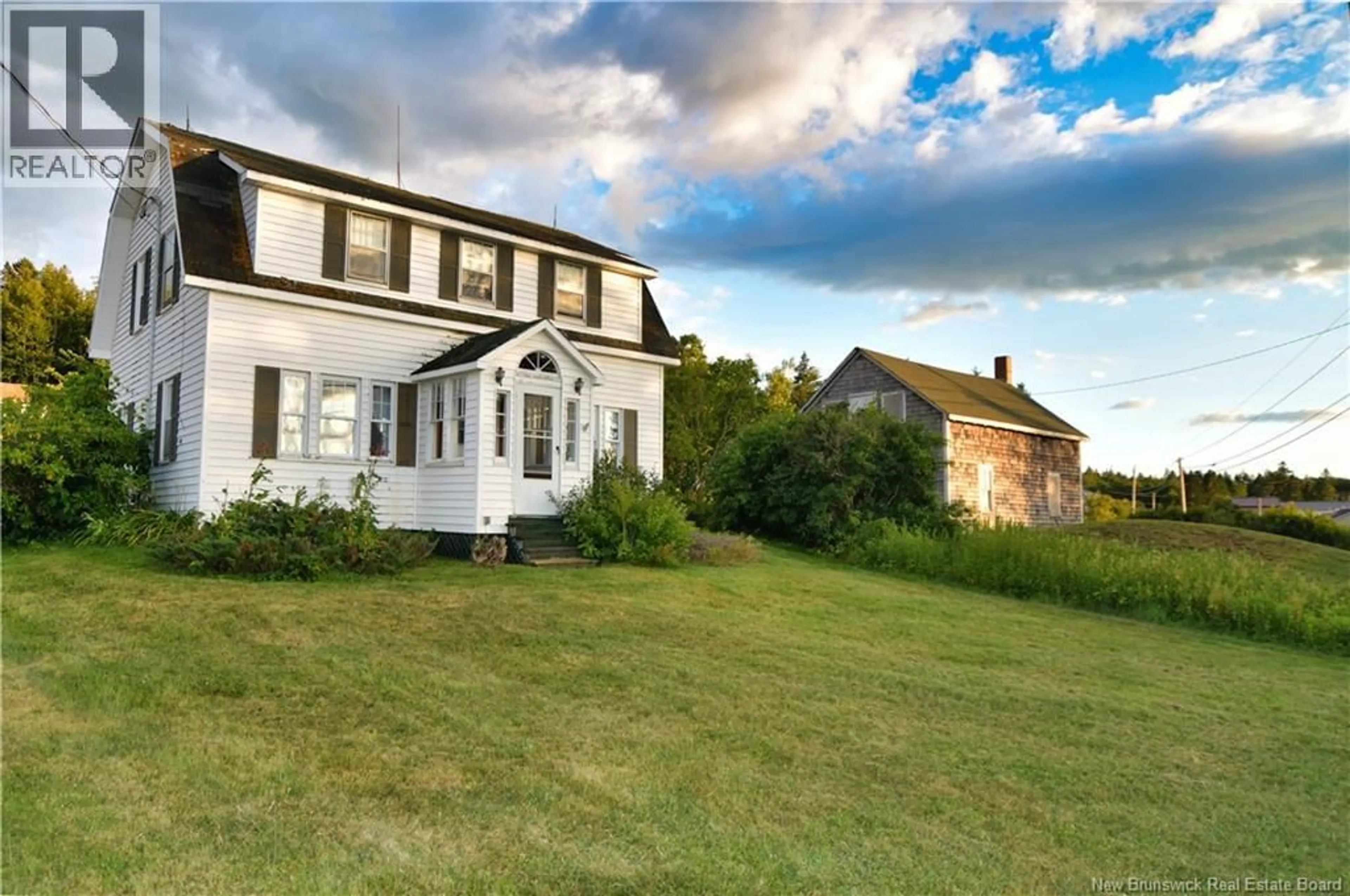 A pic from outside/outdoor area/front of a property/back of a property/a pic from drone, unknown for 744 NORTH ROAD, Welshpool New Brunswick E5E1E3