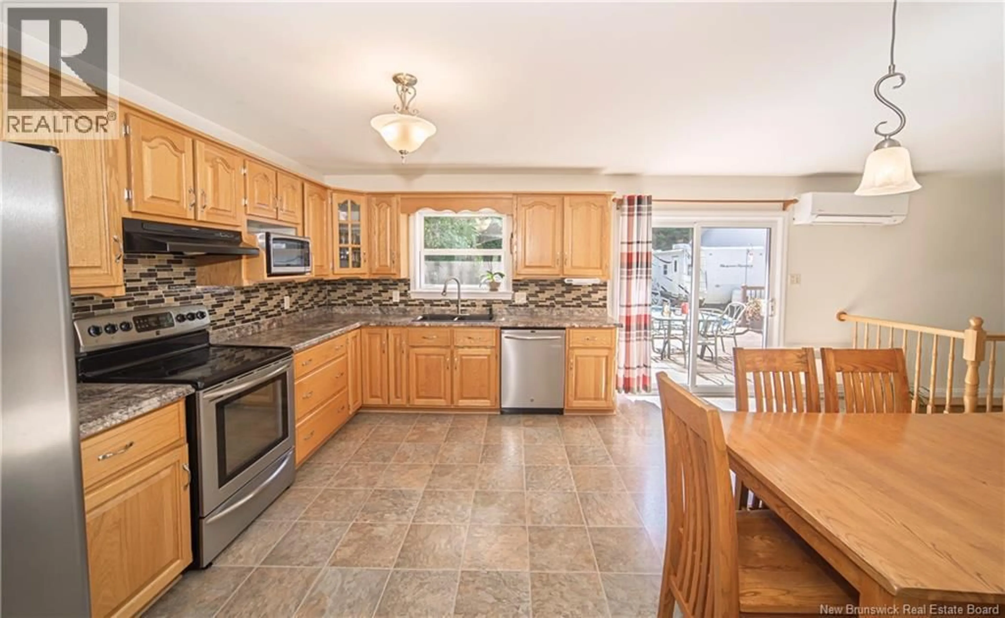 Open concept kitchen, ceramic/tile floor for 19 CHRISTOPHER DRIVE, Burton New Brunswick E2V3H4