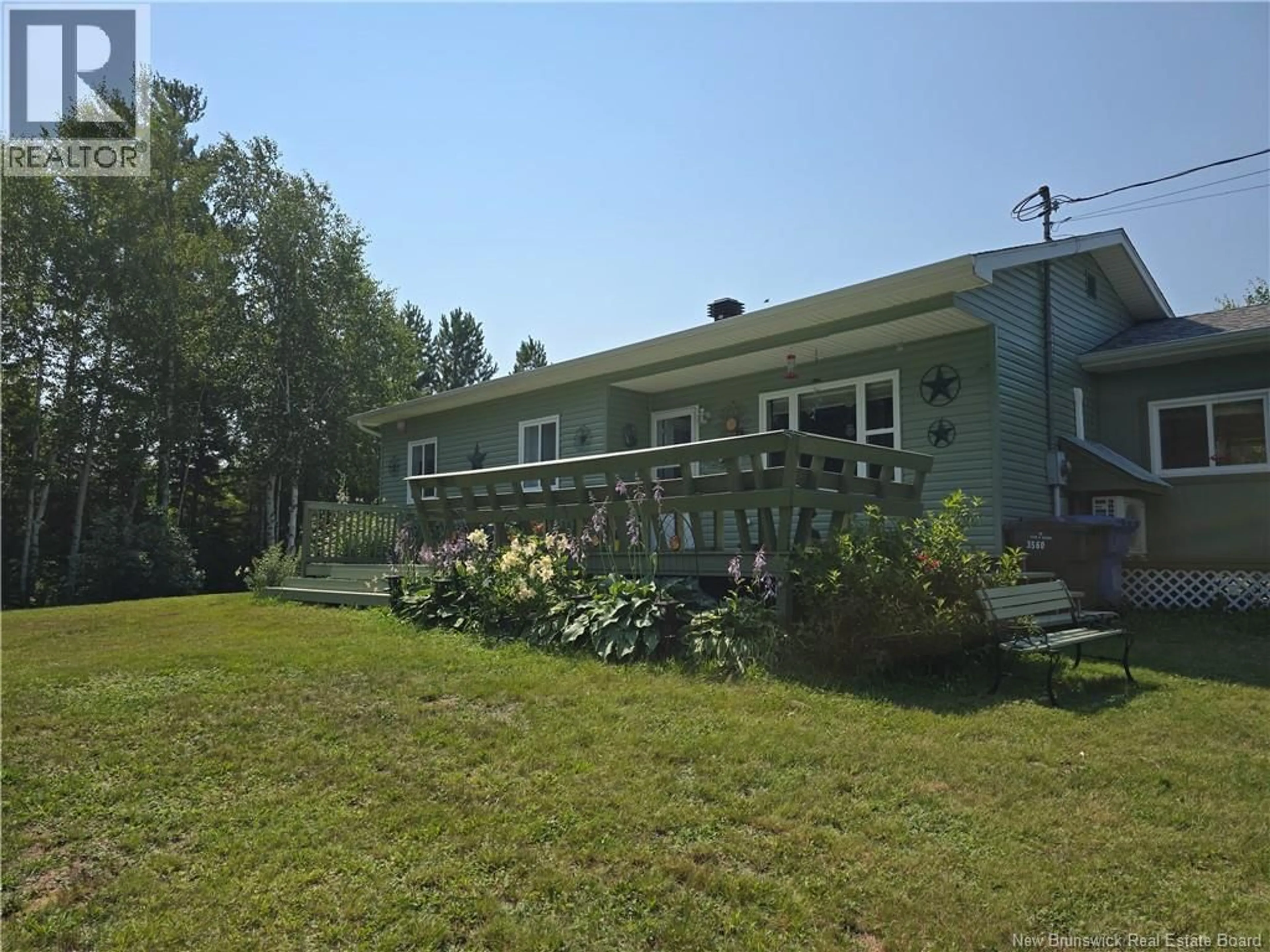 A pic from outside/outdoor area/front of a property/back of a property/a pic from drone, unknown for 3560 ROUTE 134, Miramichi Road New Brunswick E8L1S6