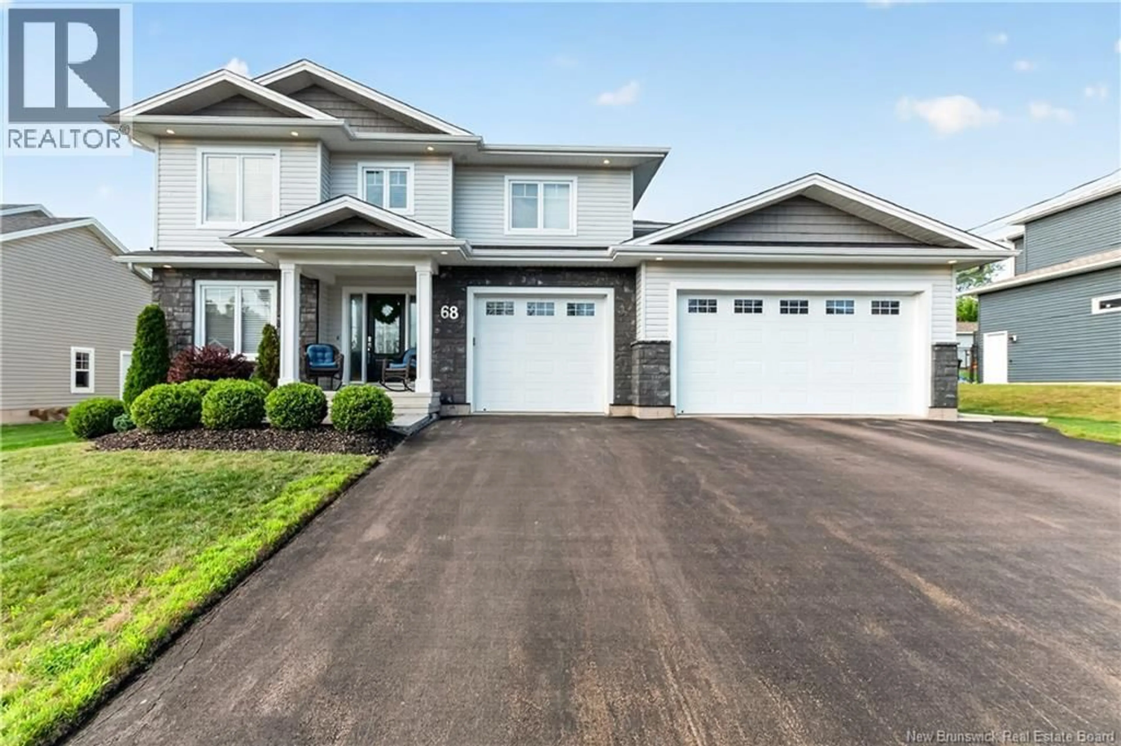 Home with vinyl exterior material, street for 68 ALBION STREET, Moncton New Brunswick E1G5X1