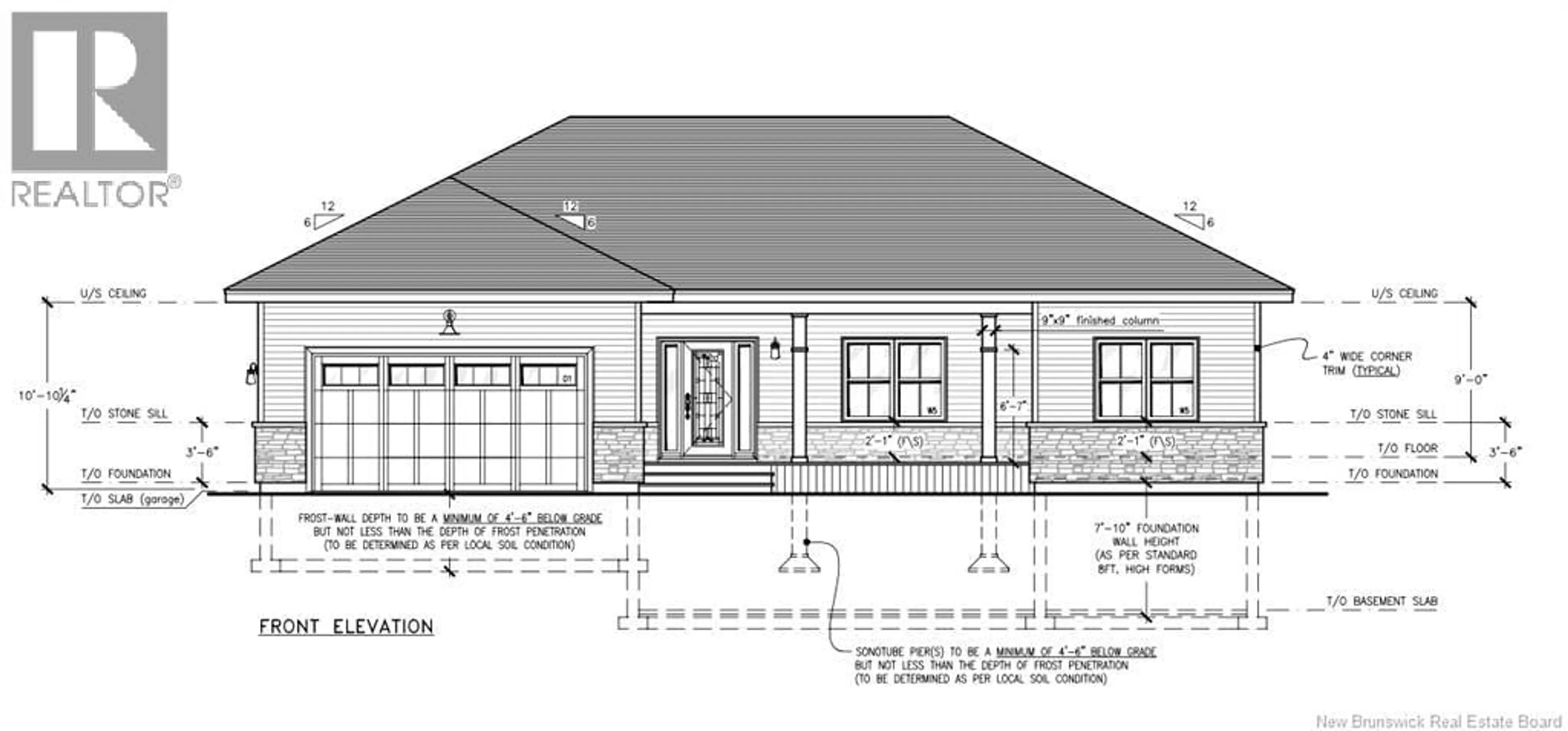 Home with brick exterior material, building for DES GAMINS STREET, Lakeville New Brunswick E1H0J7